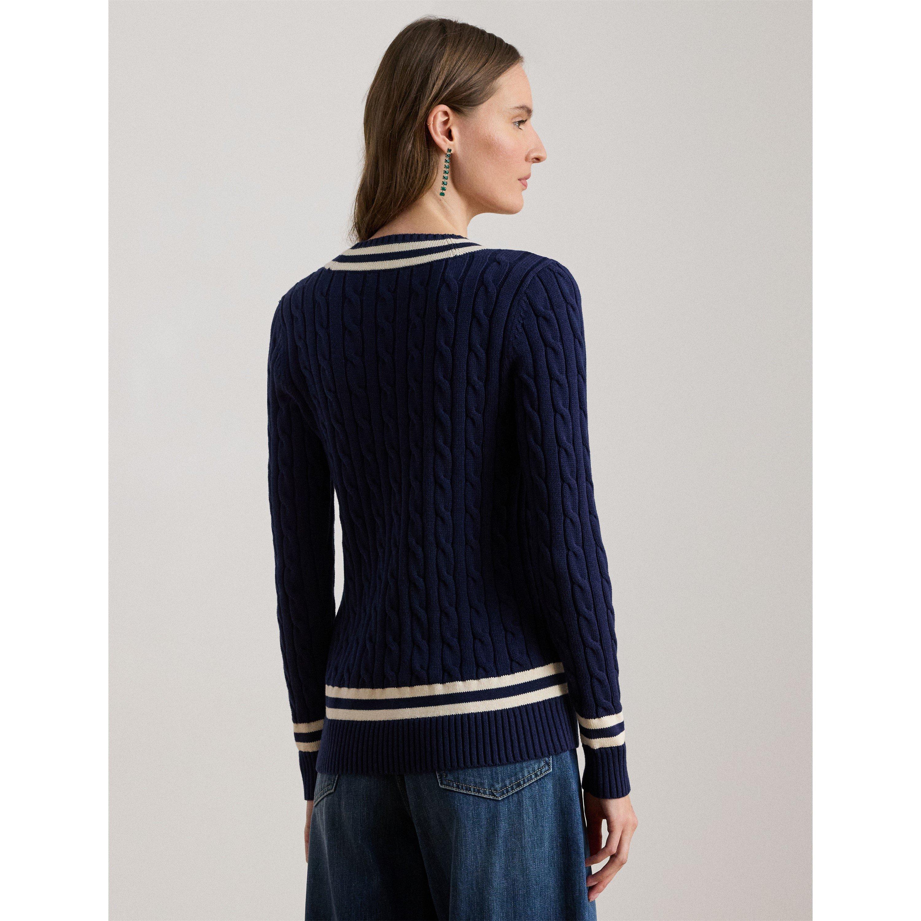 NAVY MASC - Lauren by Ralph Lauren - Women's Crew Neck Jumper - 4