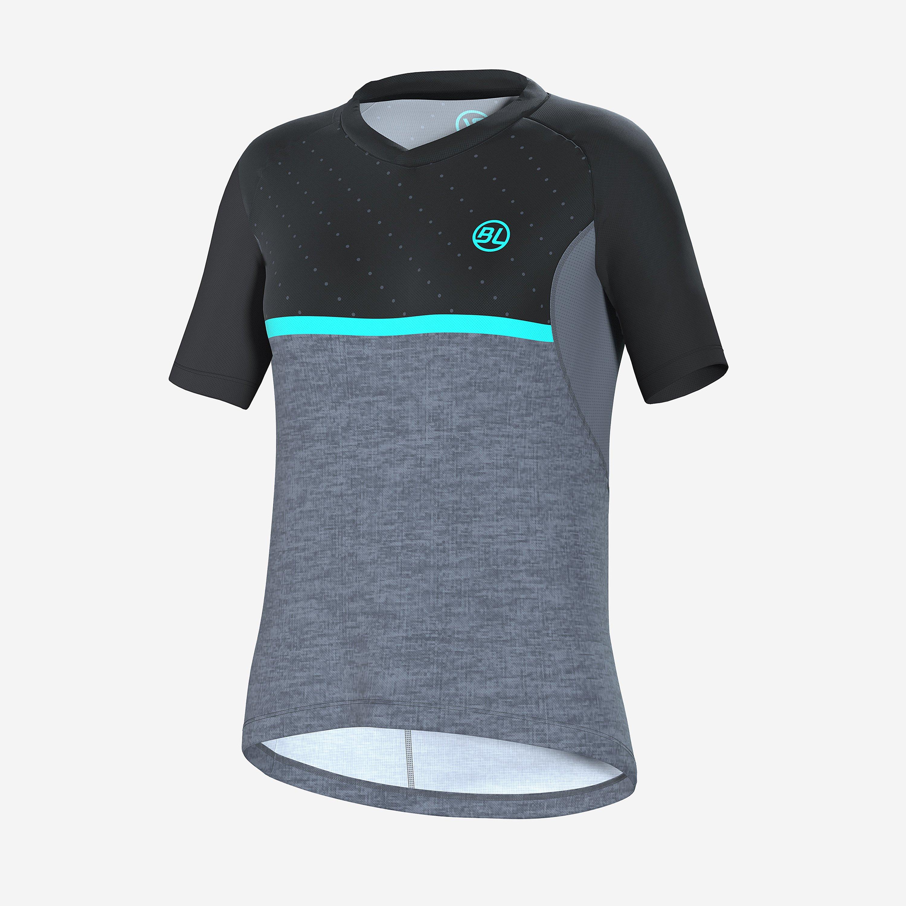 Bicycle Line Women's Pedavena V-Neck Short Sleeve Cycling Jersey - Black - 10 (S)