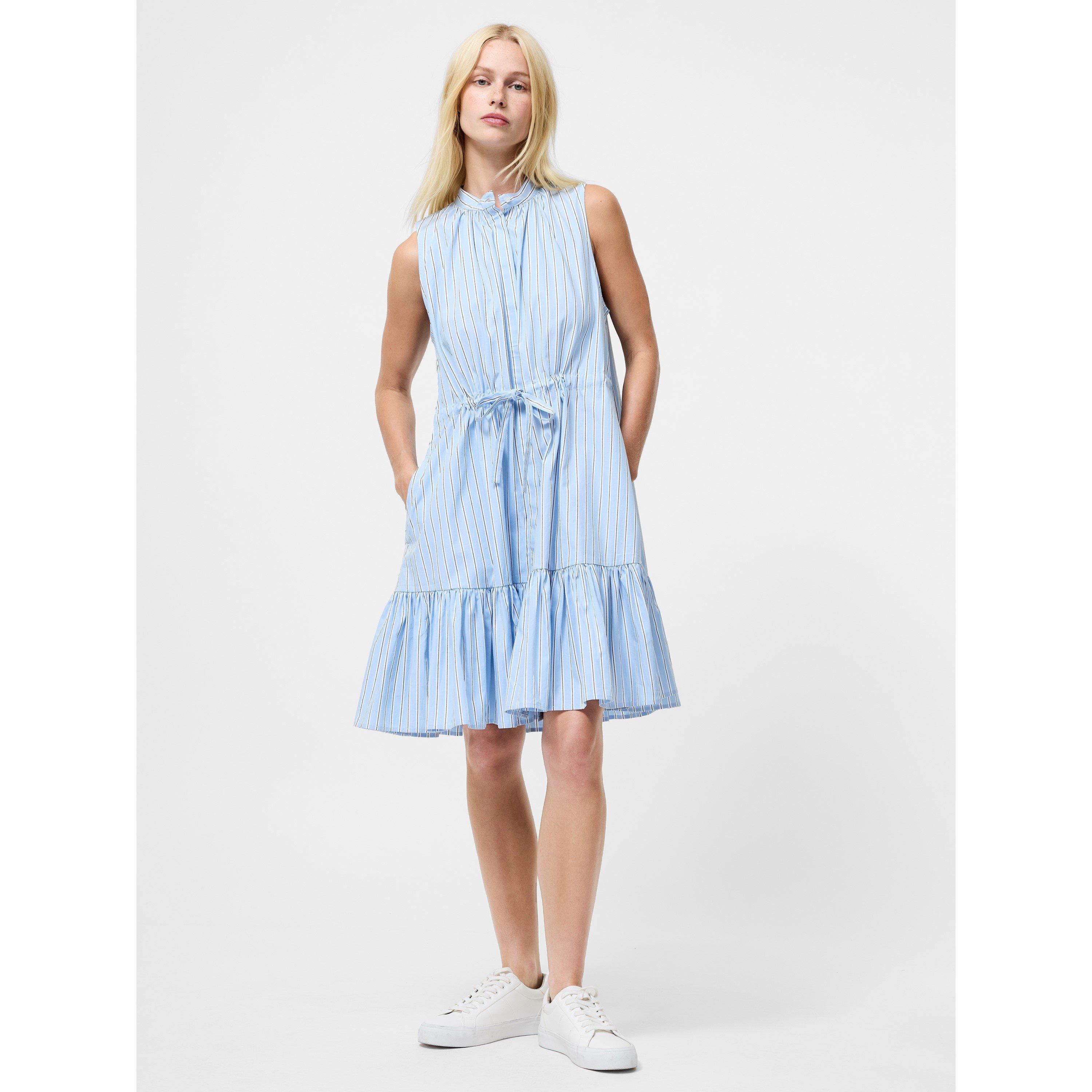 French Connection Women's Era Shirt Mini Dress - Blue - 16 (XL)