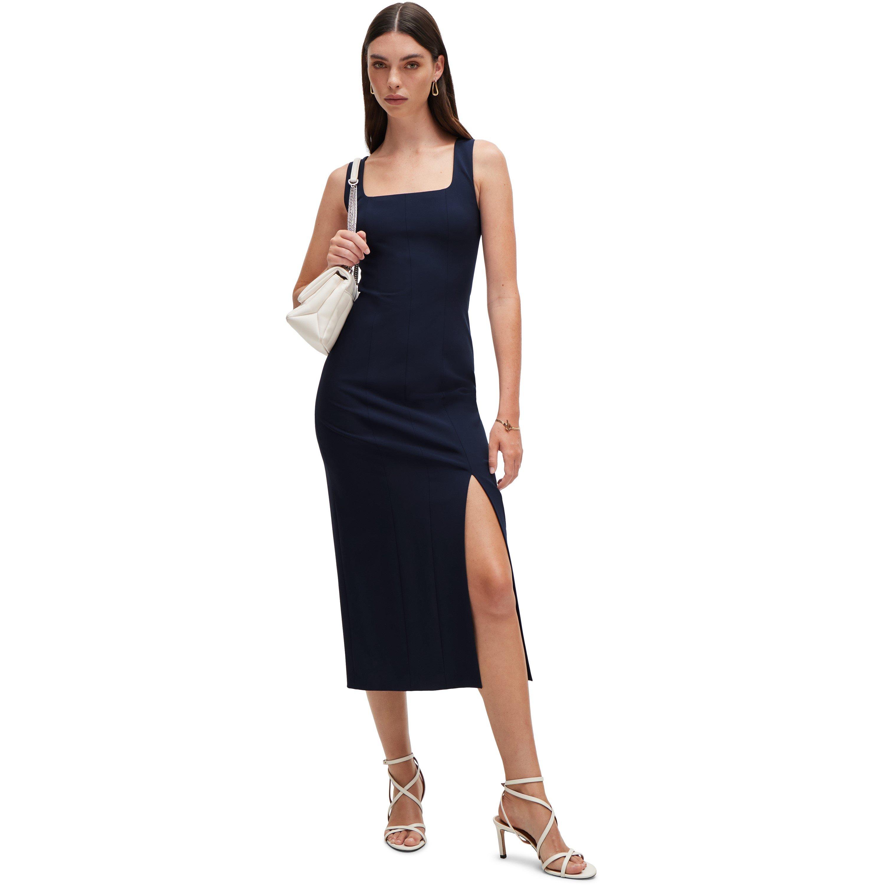 Dark Blue - Boss - Women's Dineza Bus Bodycon Design Dress - 3