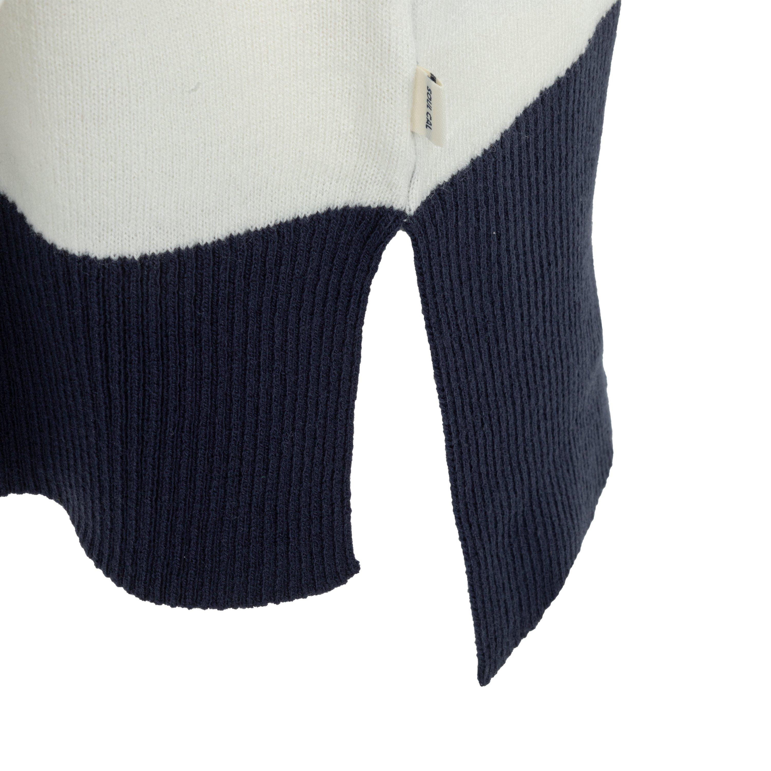 Navy/Hvid - SoulCal - Cal Women Long Sleeve Stripe Jumper - 4