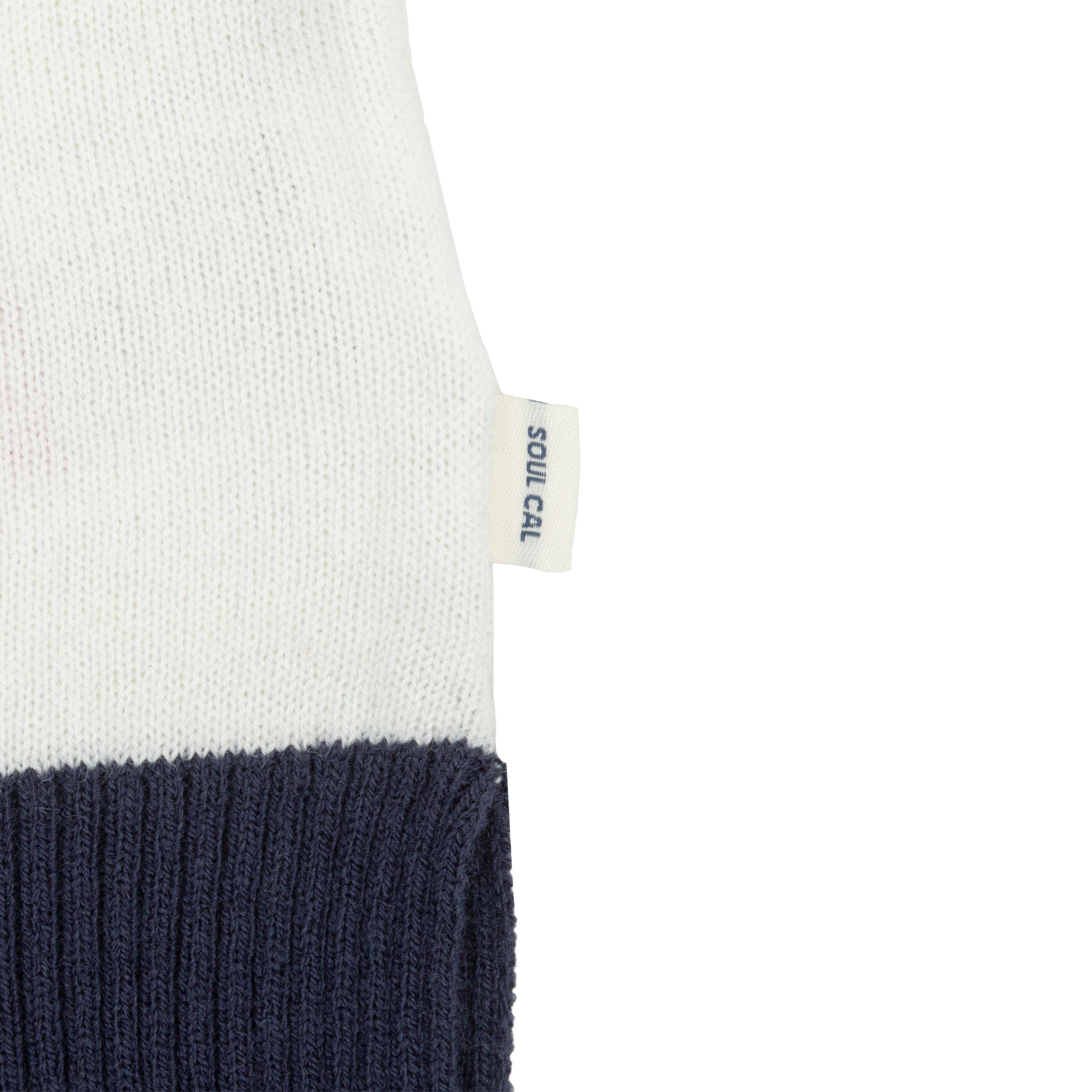 Navy/Hvid - SoulCal - Cal Women Long Sleeve Stripe Jumper - 6