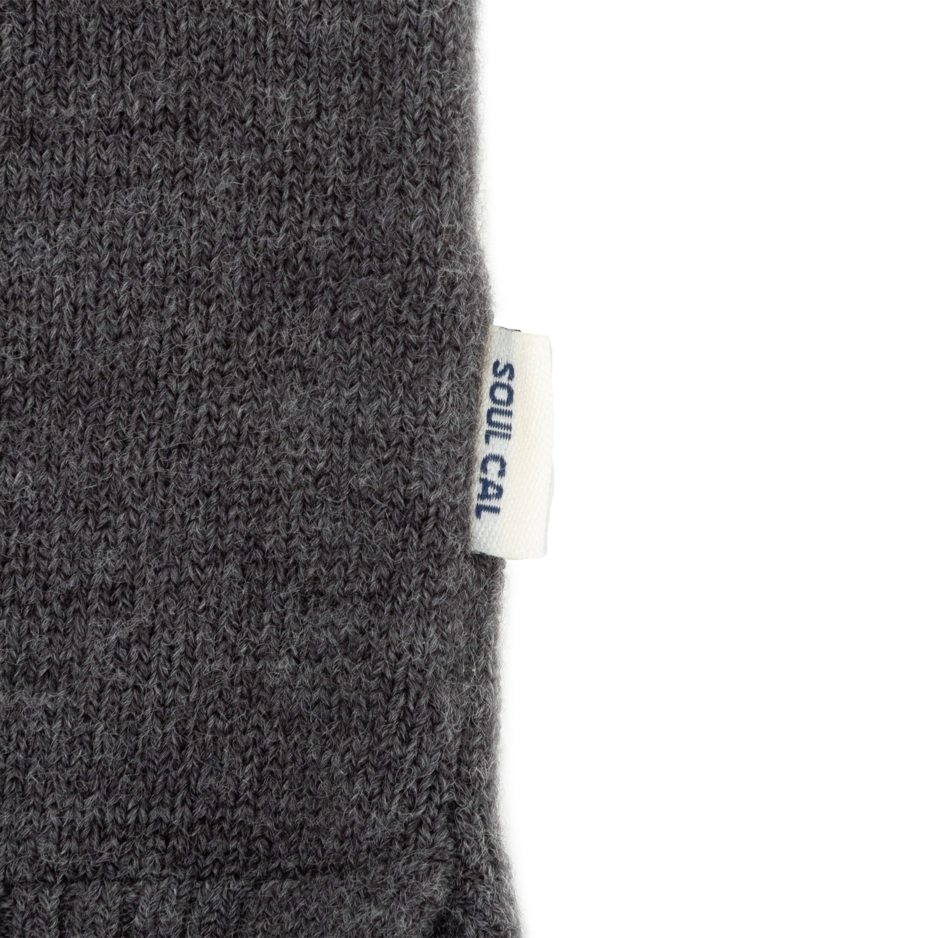 Charcoal - SoulCal - Cal Women Long Sleeve Knitwear Dress - 5