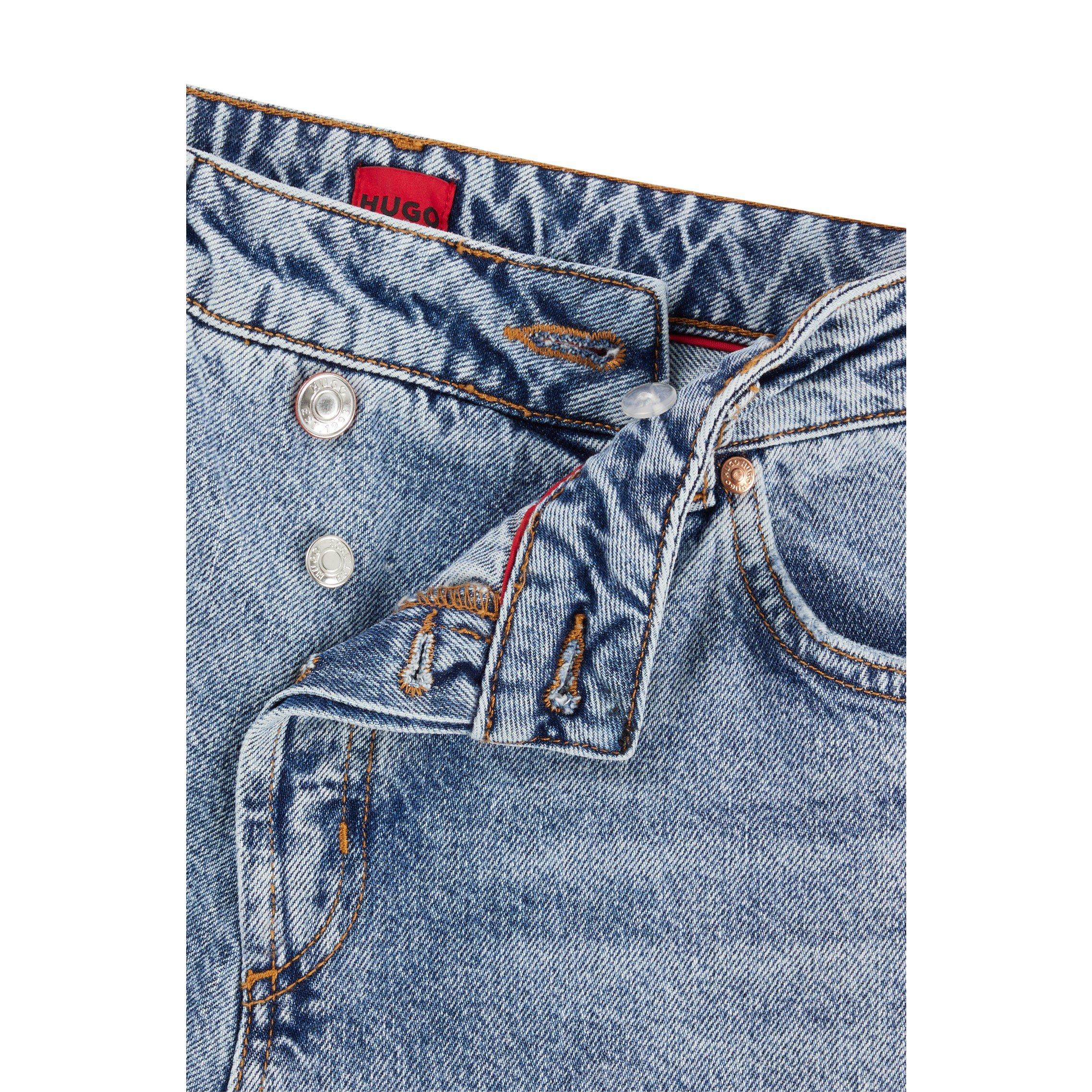 Turquoise - Hugo - Women's Wide Leg Jeans - 7