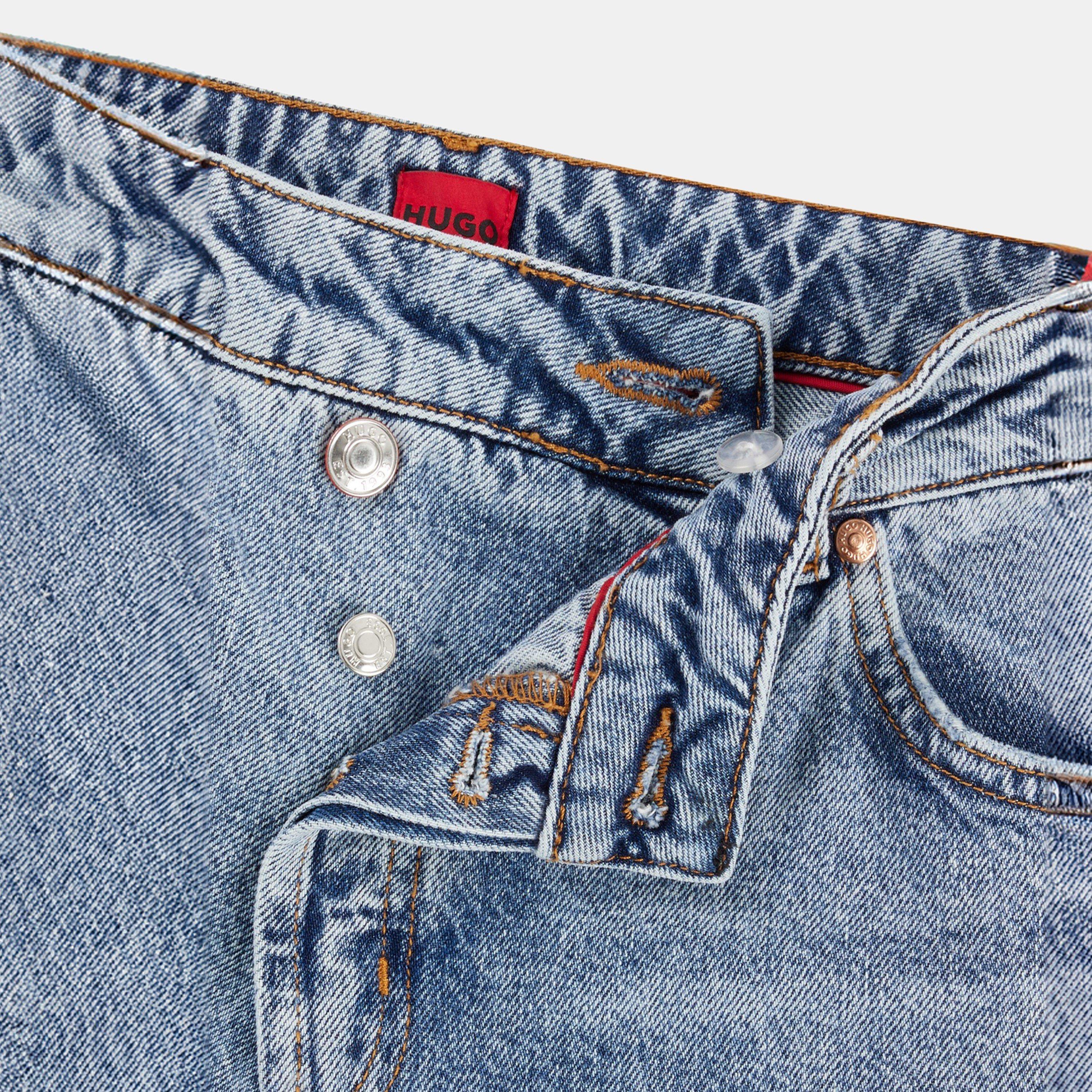 Turquoise - Hugo - Women's Wide Leg Jeans - 5