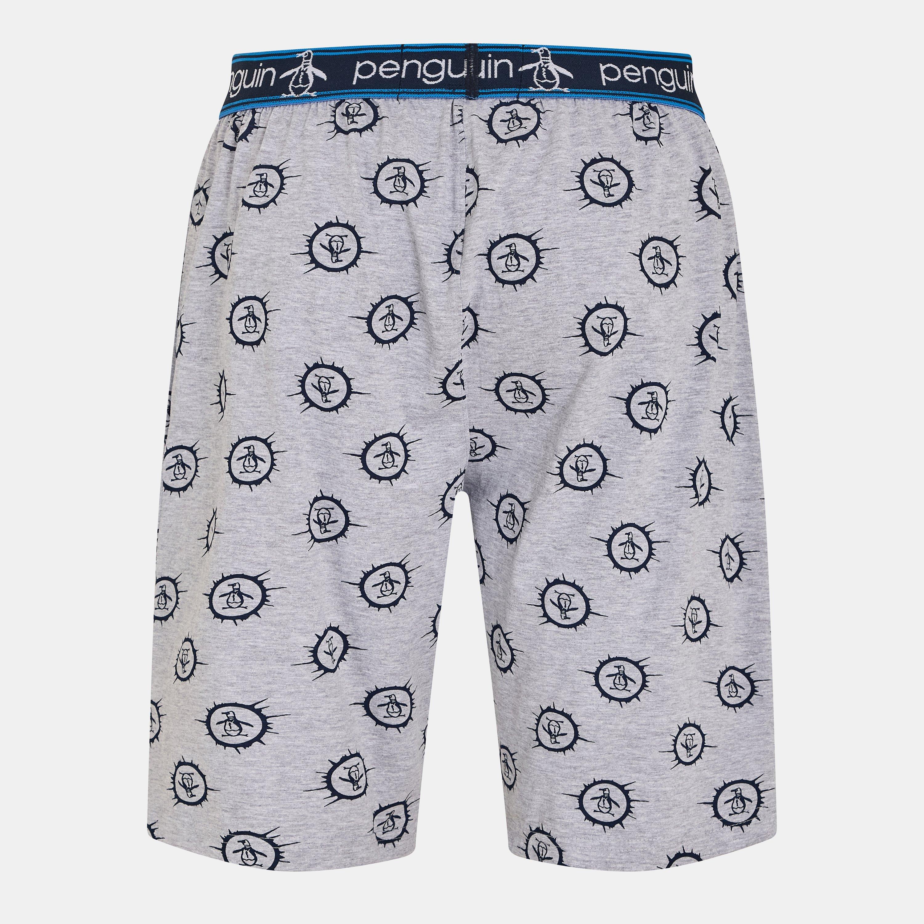 Cinzento - Penguin - 1Pk Penguin Pete Stamp Aop Mens - 2