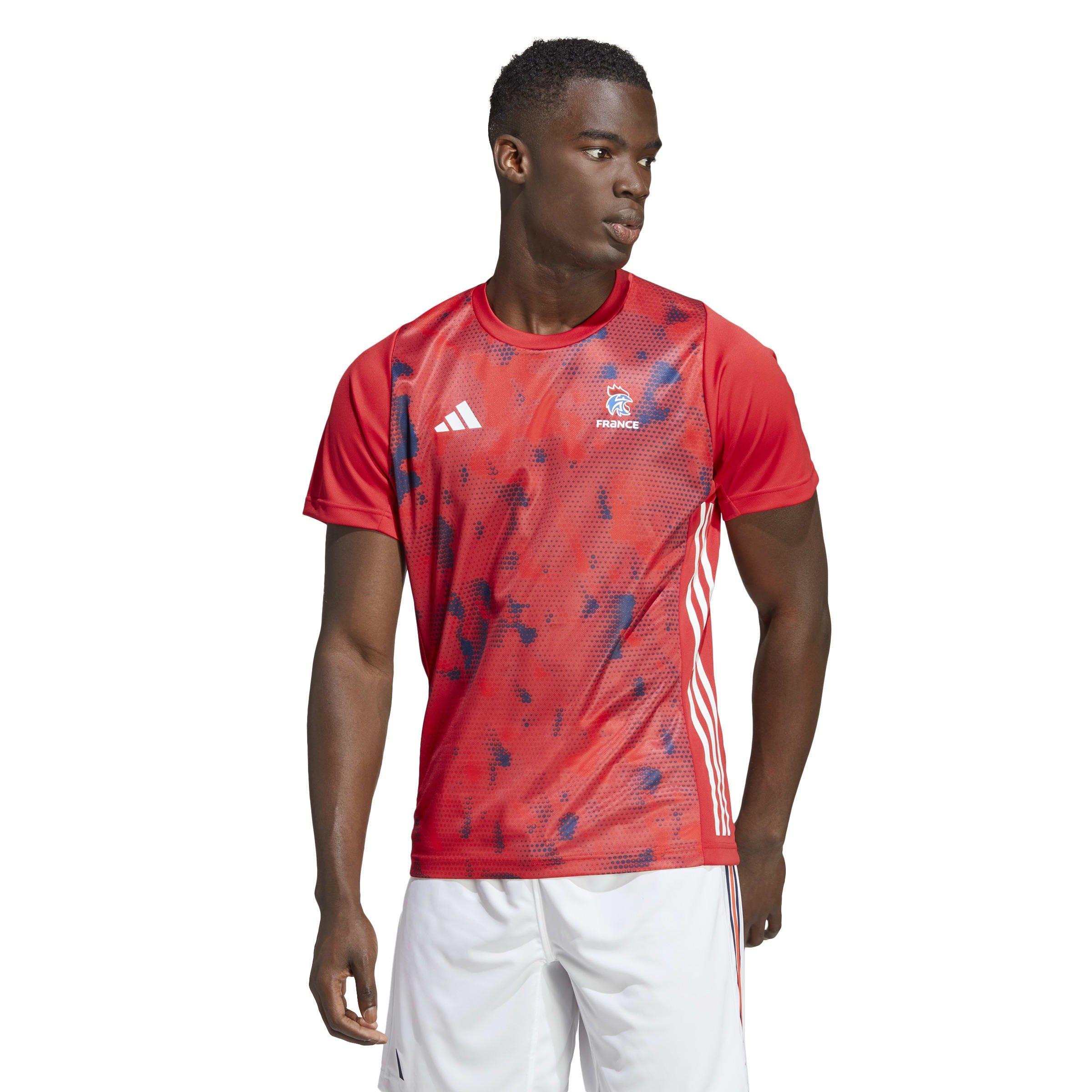 Team Colleg Red - adidas - France Handball T-Shirt Mens - 2