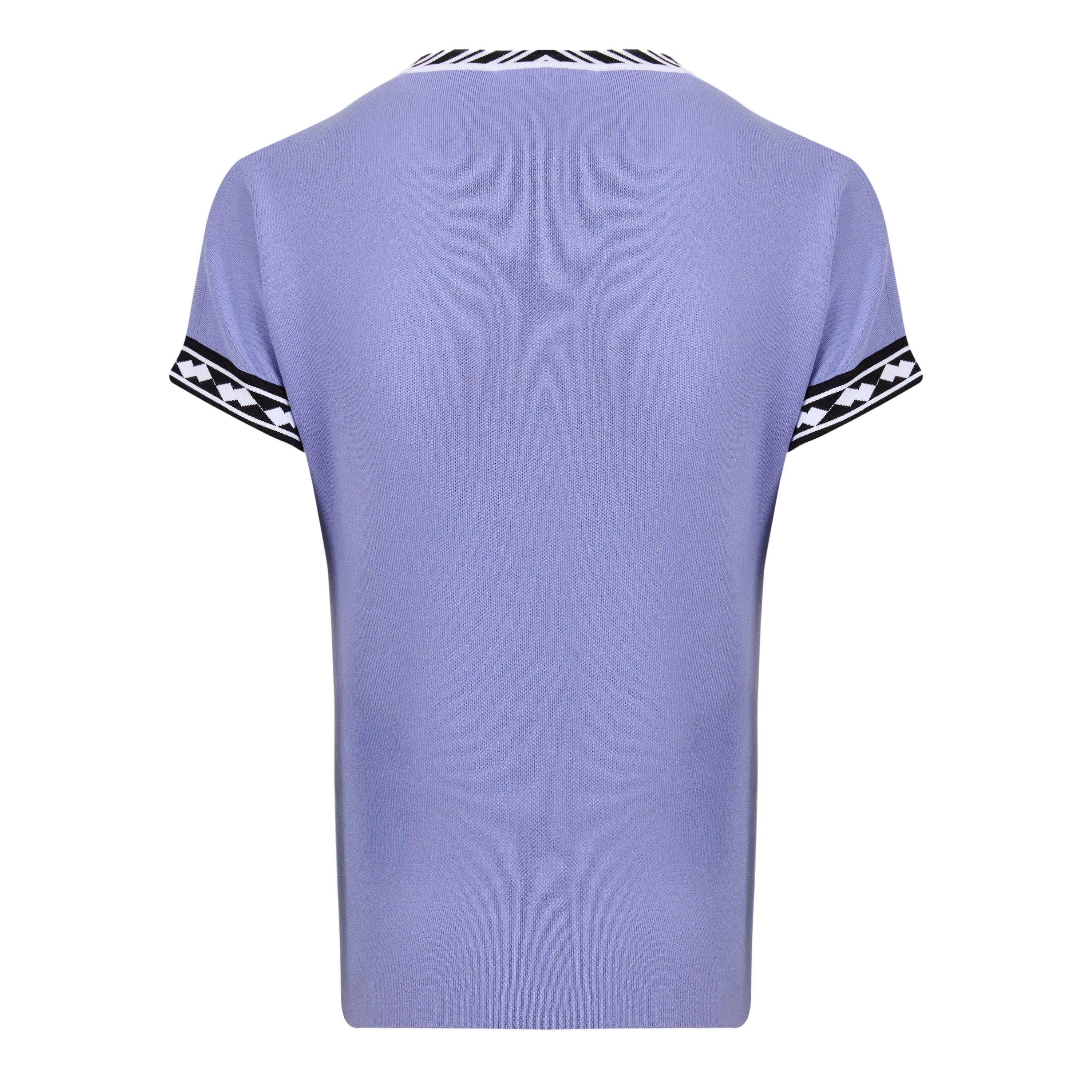 Powder Lilac - Versace - Versace Knt Top Ld64 - 2