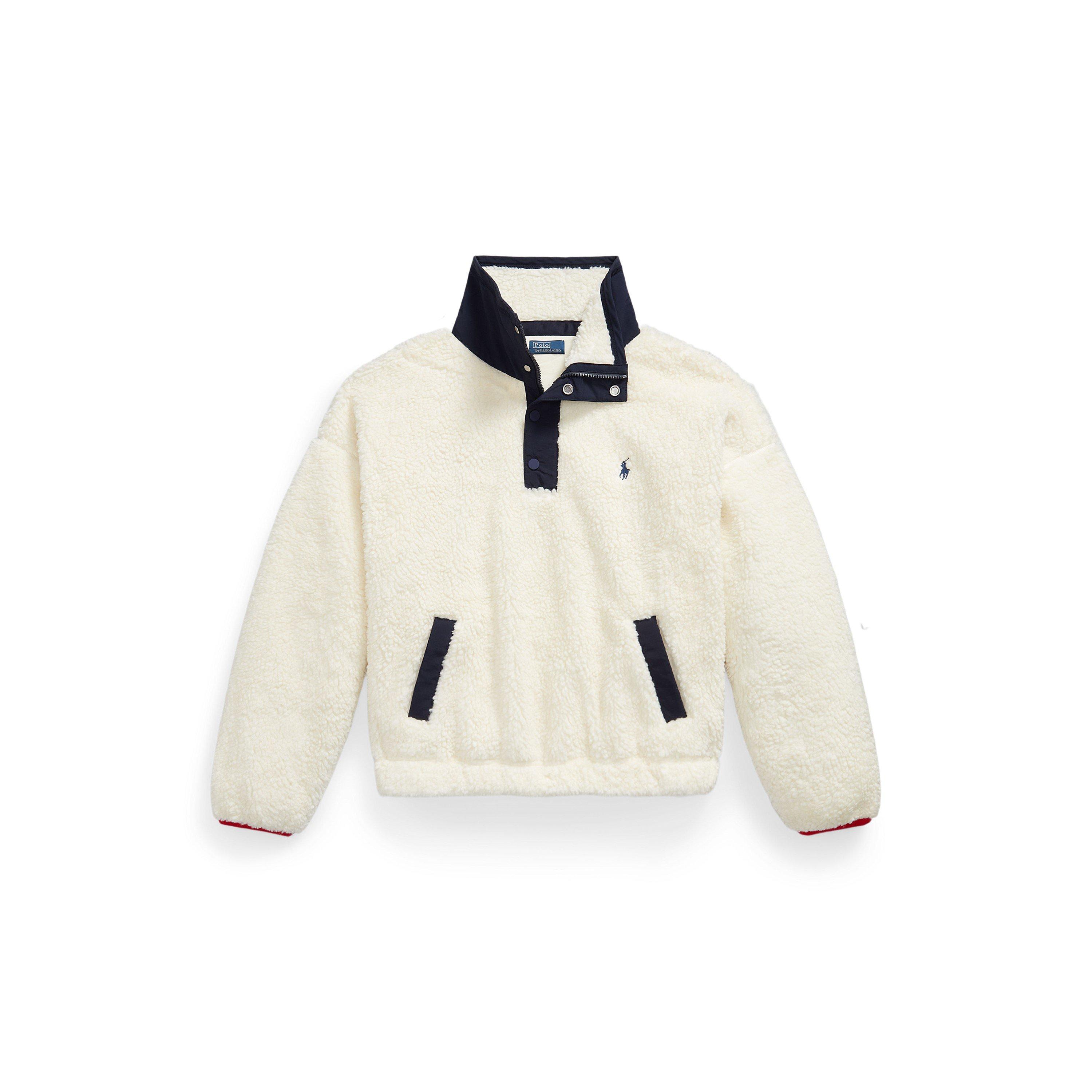 Clubhouse Cream - Polo Ralph Lauren - Women's Bear 1/4 Zip Pile Fleece