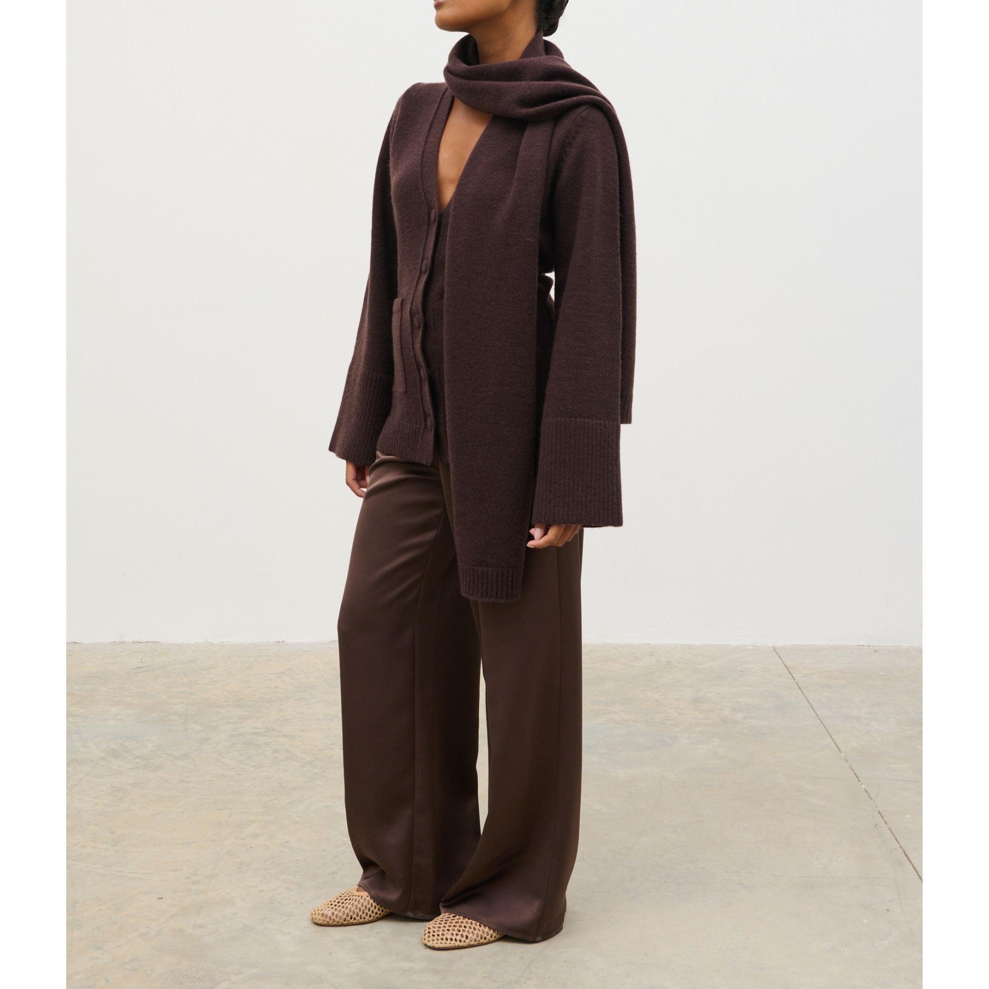 Chocolate Brown - Pretty Lavish - P.Lavish Florie Knt Ld64 - 4