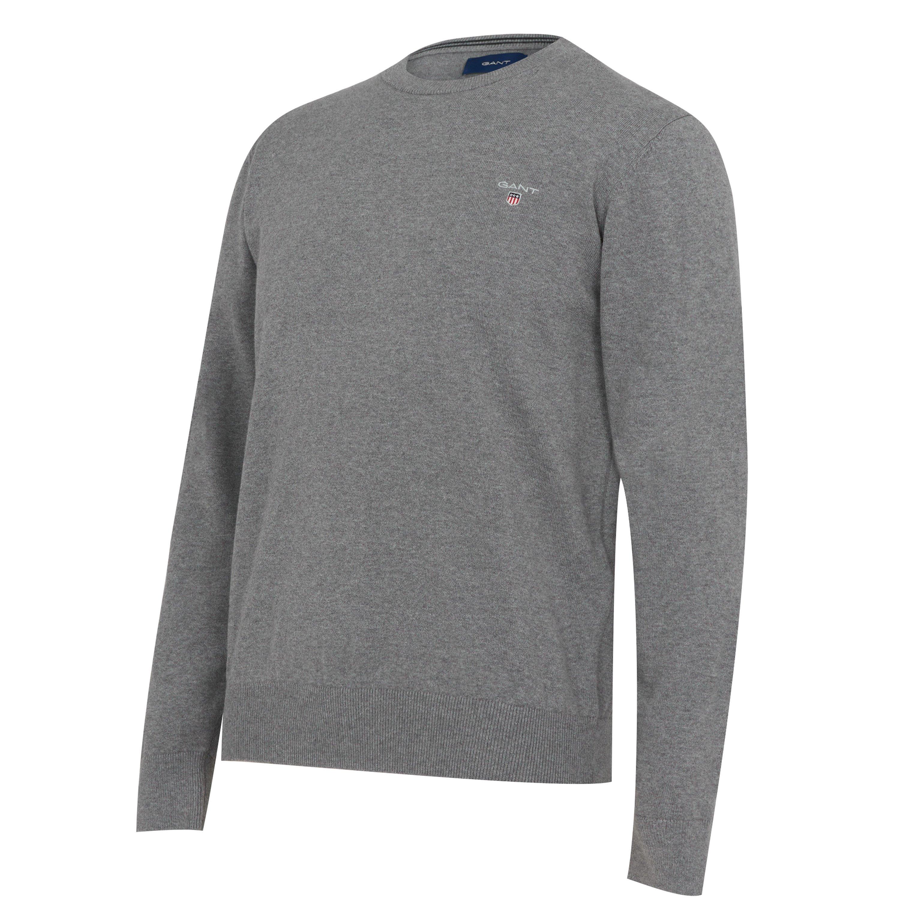 Gant Classic Cotton Crew Neck Jumper Jumpers USC