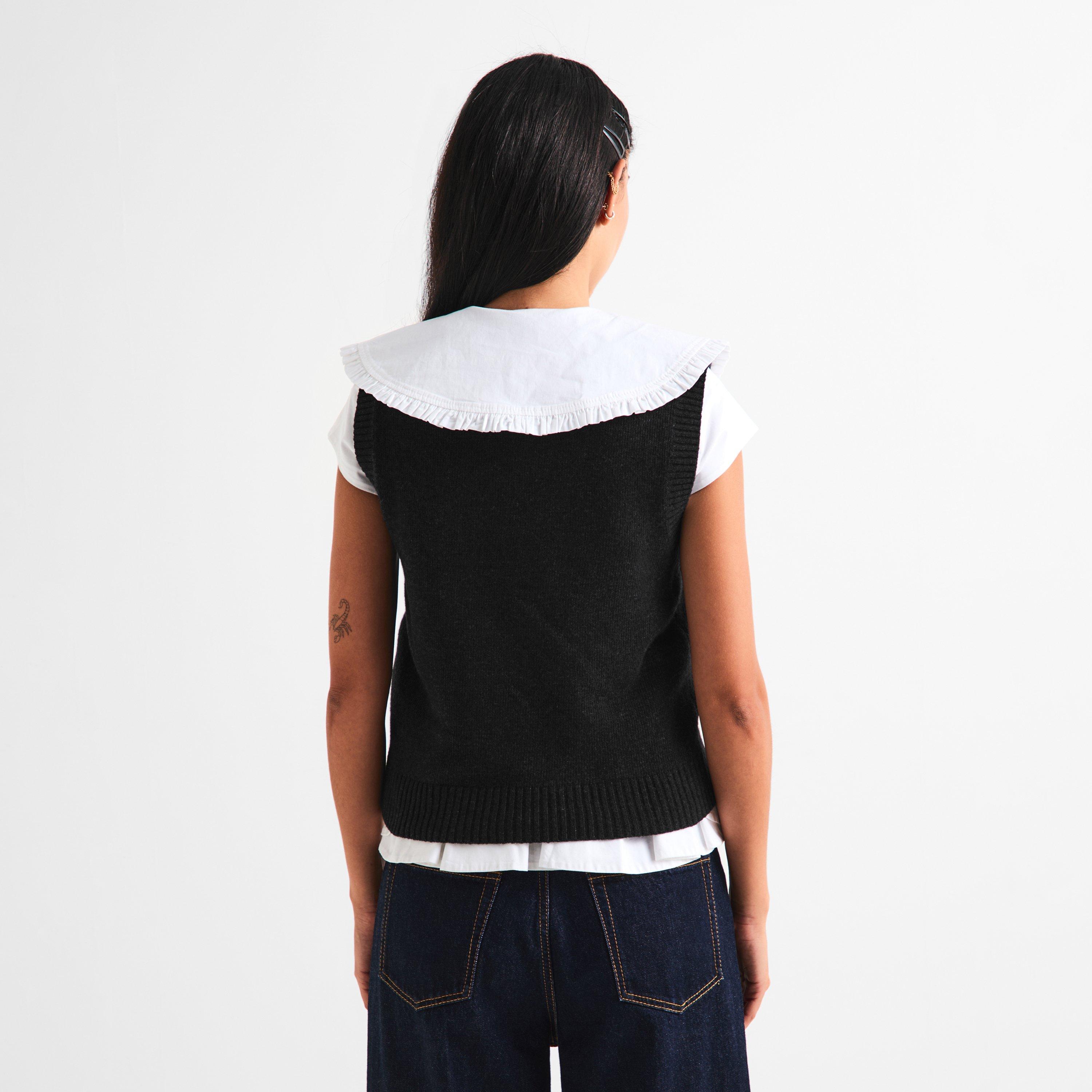 Phantom - Ganni - Women's Knitted Sweater Vest - 4