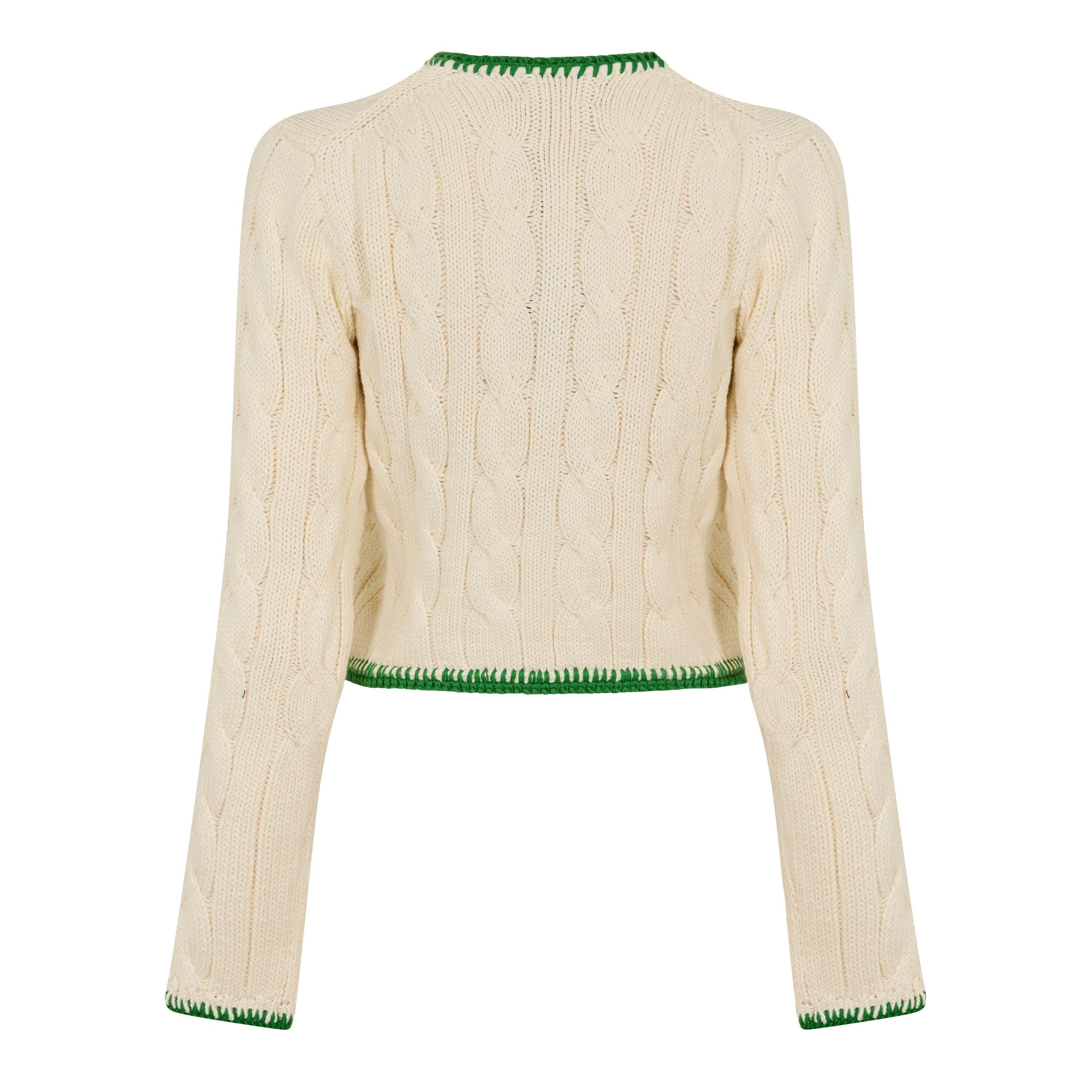 CRICKET CREAM - Polo Ralph Lauren - Polo Cable Cardigan Ld62 - 2