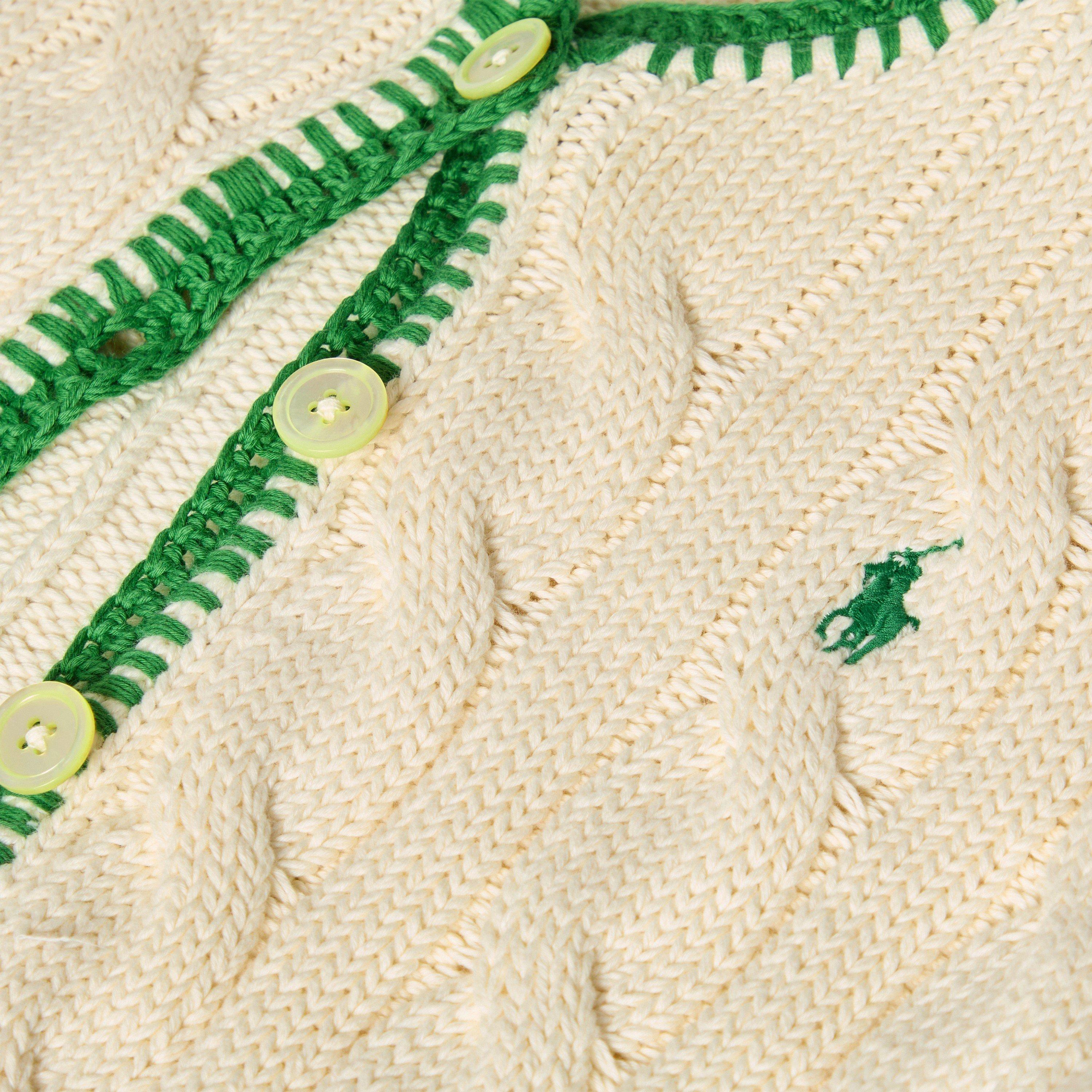 CRICKET CREAM - Polo Ralph Lauren - Polo Cable Cardigan Ld62 - 3