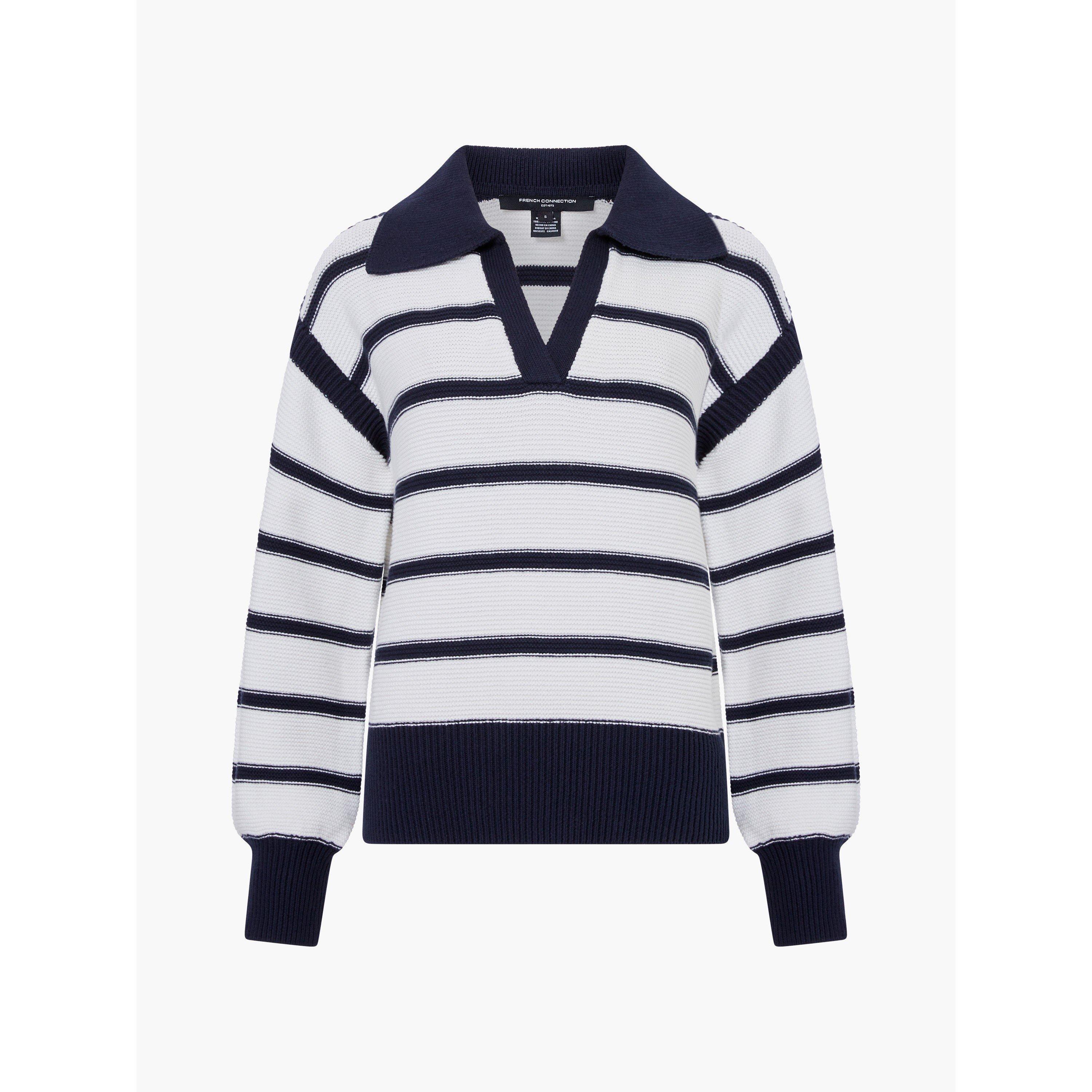 White - French Connection - Women's Lily Crew Neck Jumper - 4