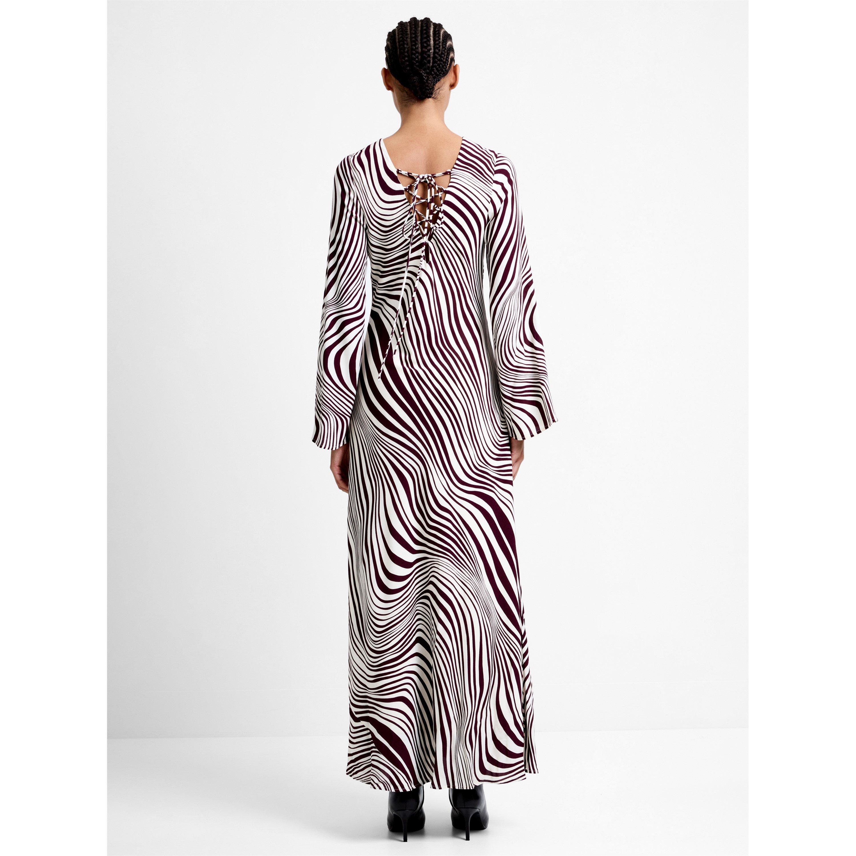 White - French Connection - Women's FC Ziggy Long Maxi Dress - 3