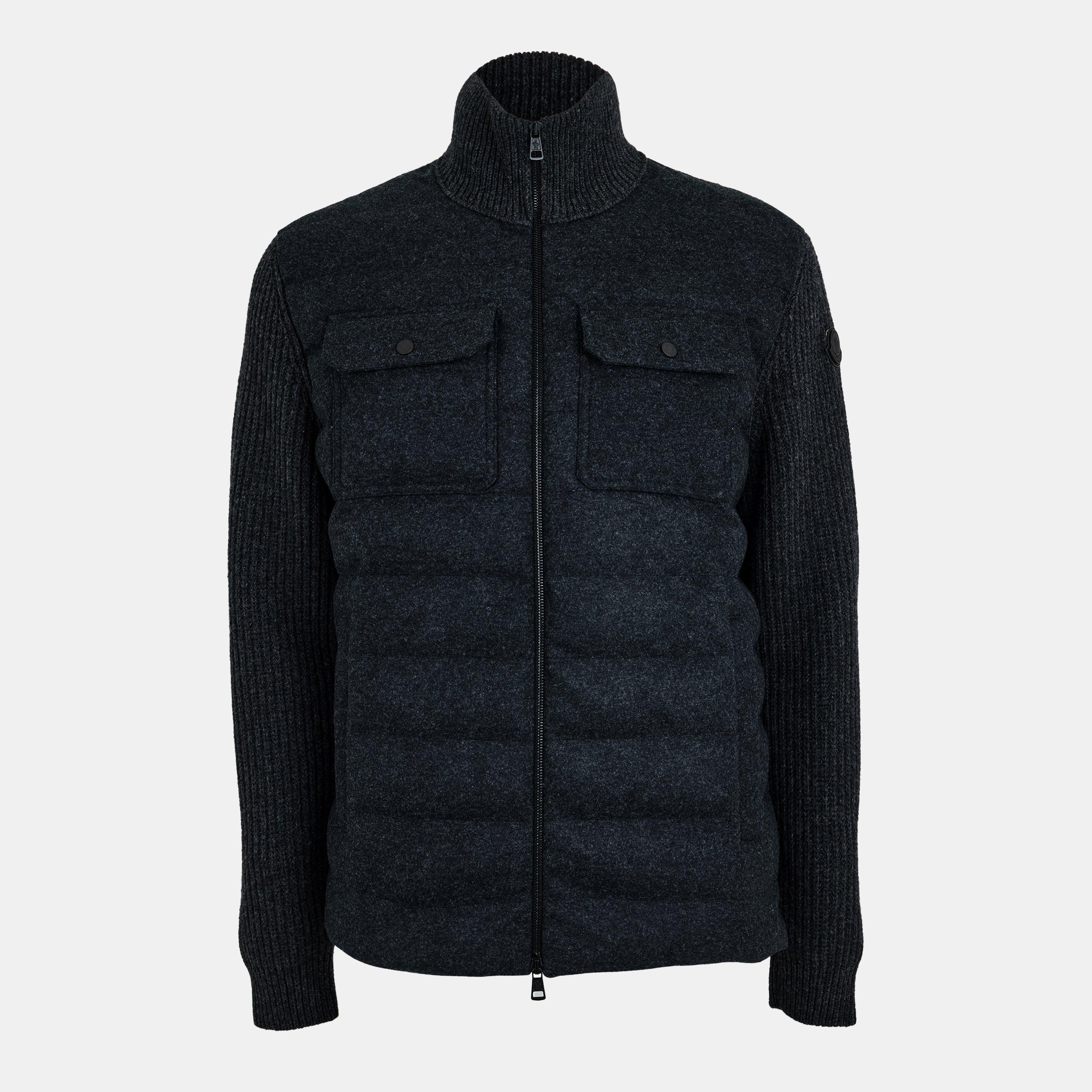 Dark Grey 989 - Moncler - Men's Lightweight Knitted Top - 1