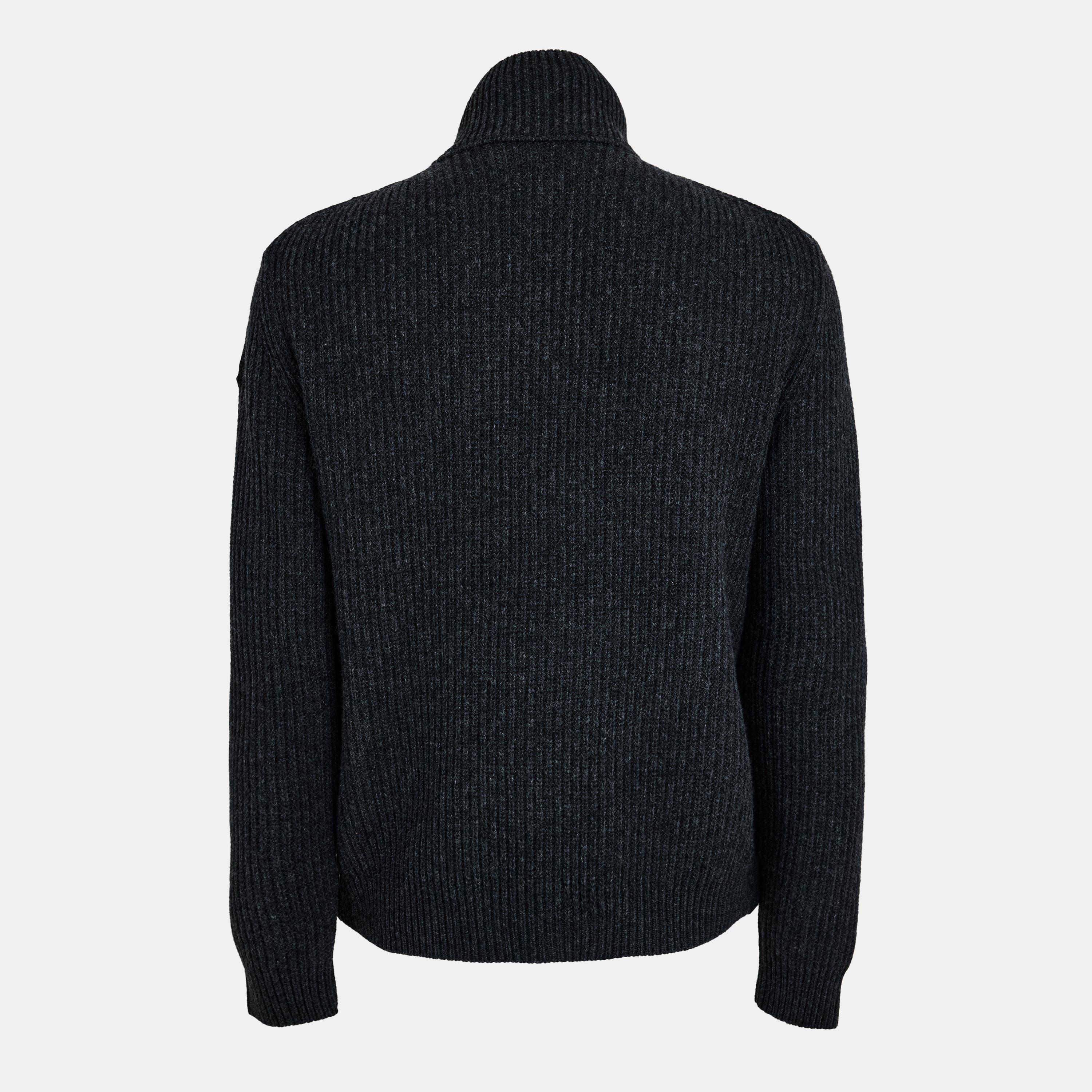 Dark Grey 989 - Moncler - Men's Knitted Top - 2