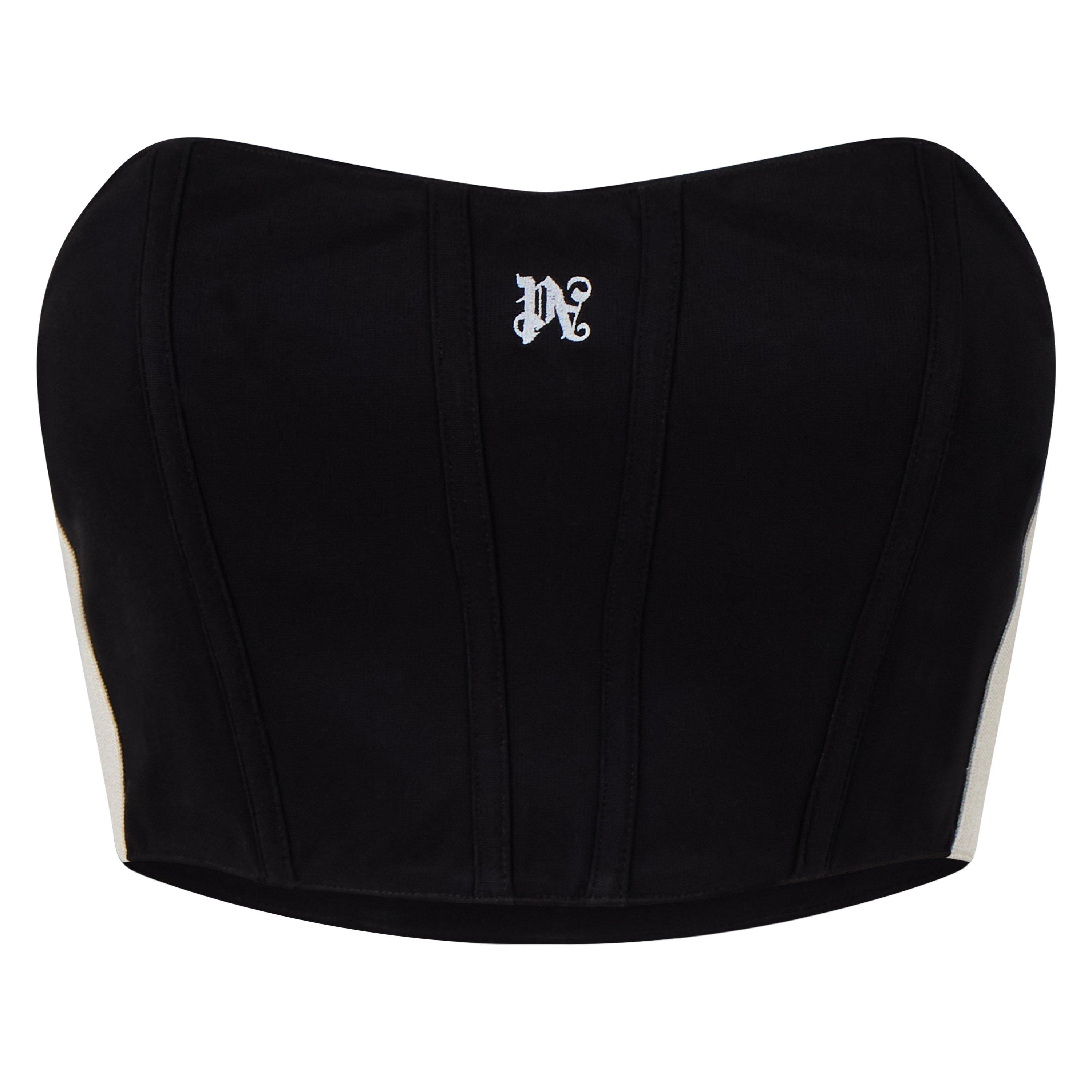 Black - Palm Angels - Monogram Corset - 1