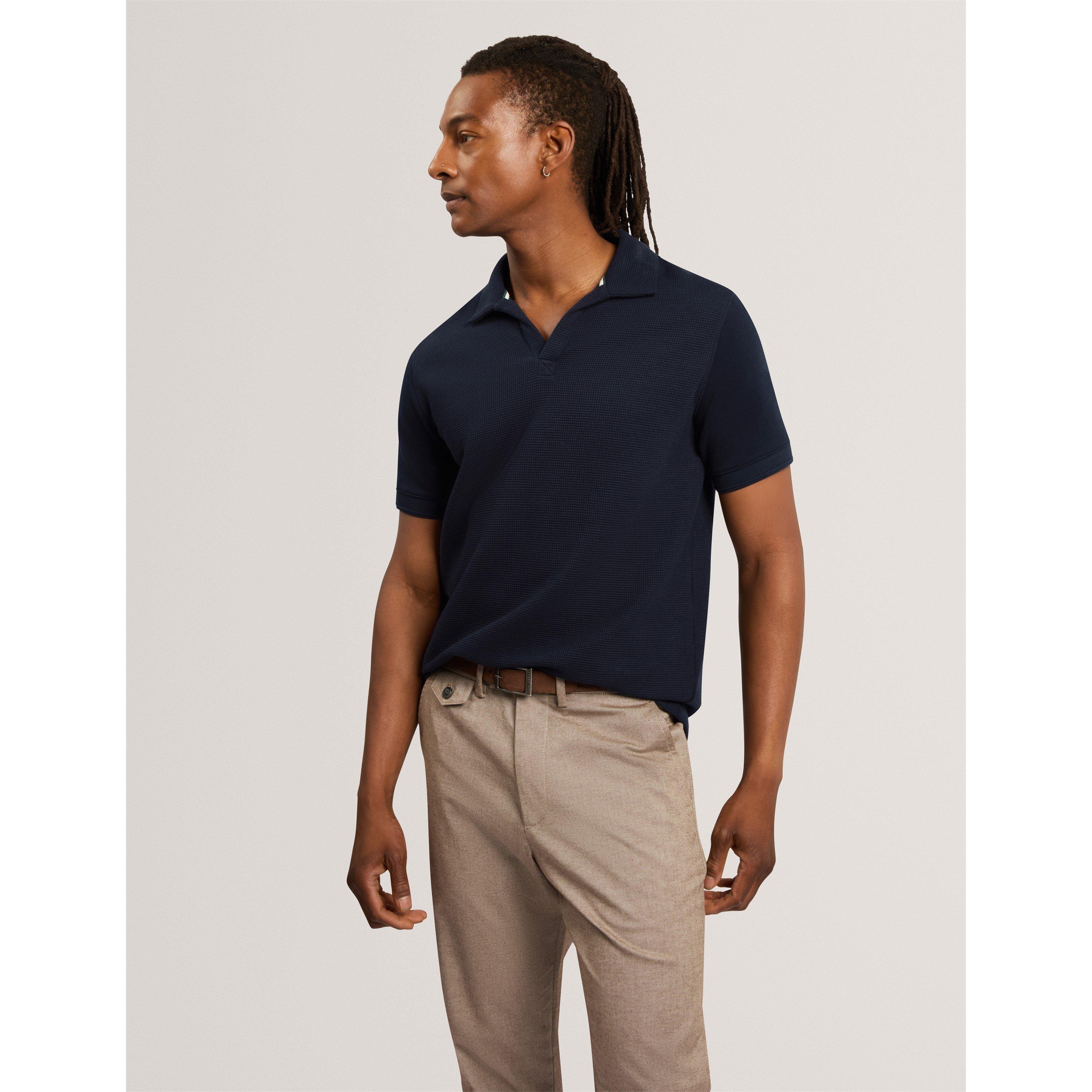 Blu navy - Ted Baker - Ted SS Waffle Polo Sn64 - 1
