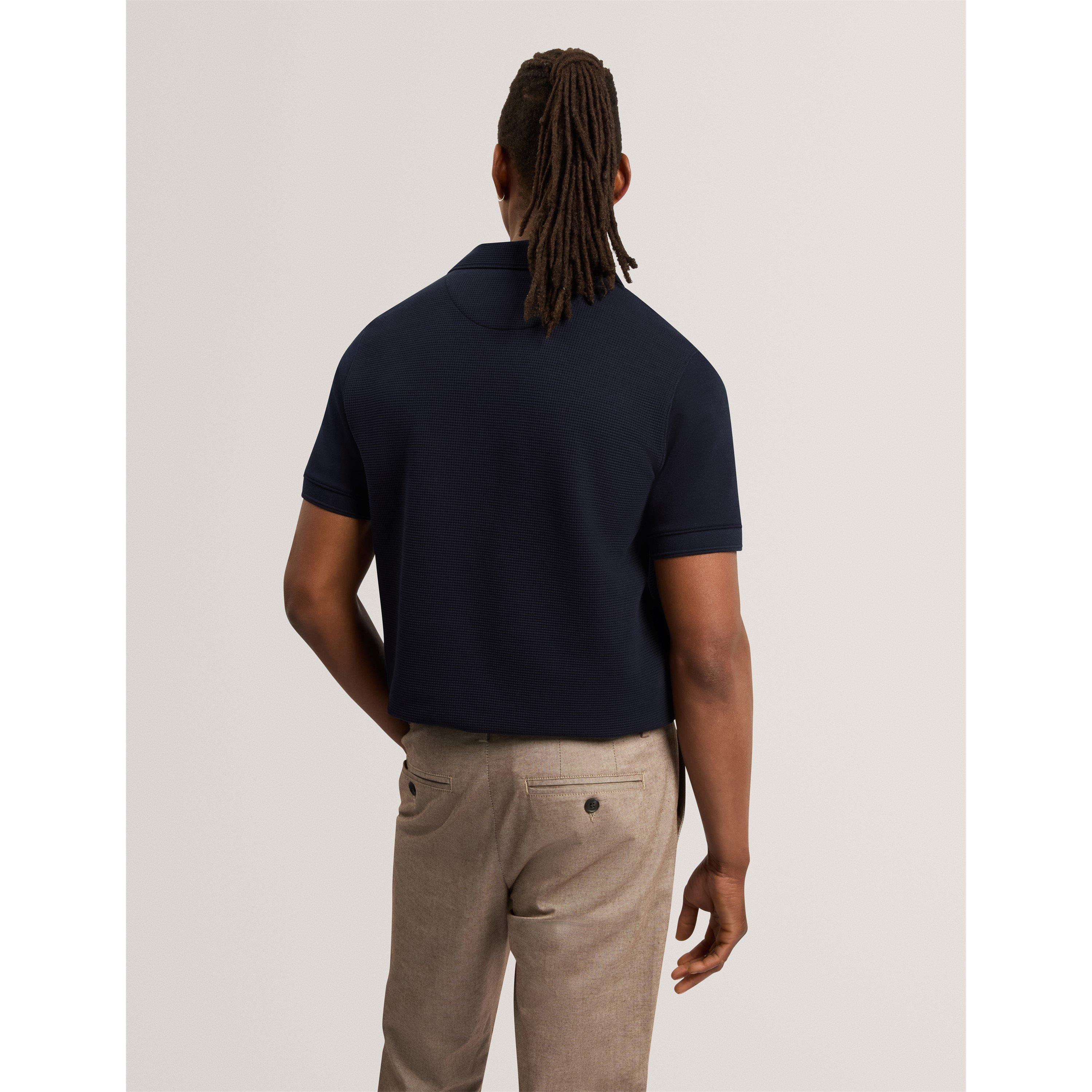 Blu navy - Ted Baker - Ted SS Waffle Polo Sn64 - 5