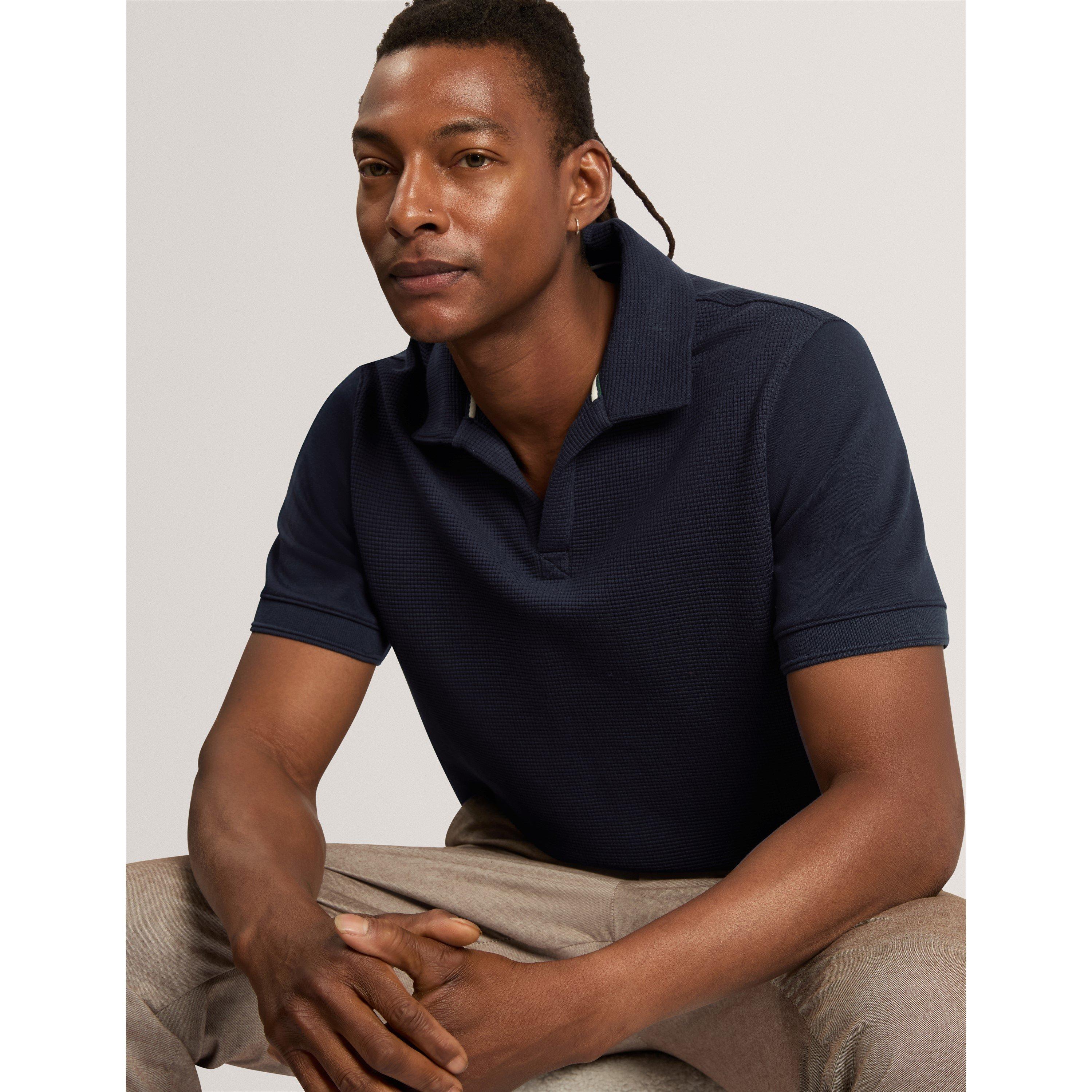 Blu navy - Ted Baker - Ted SS Waffle Polo Sn64 - 6
