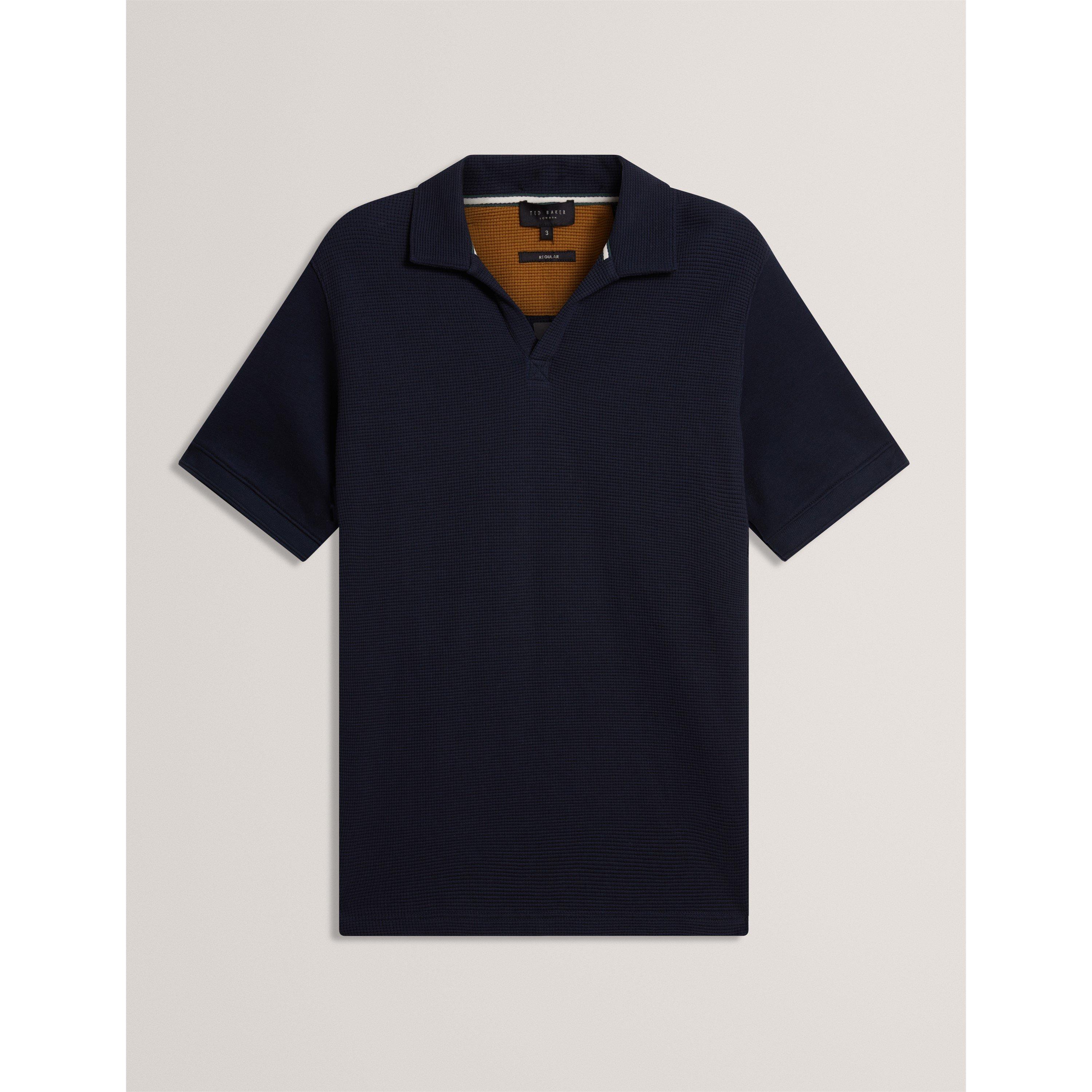 Blu navy - Ted Baker - Ted SS Waffle Polo Sn64 - 7