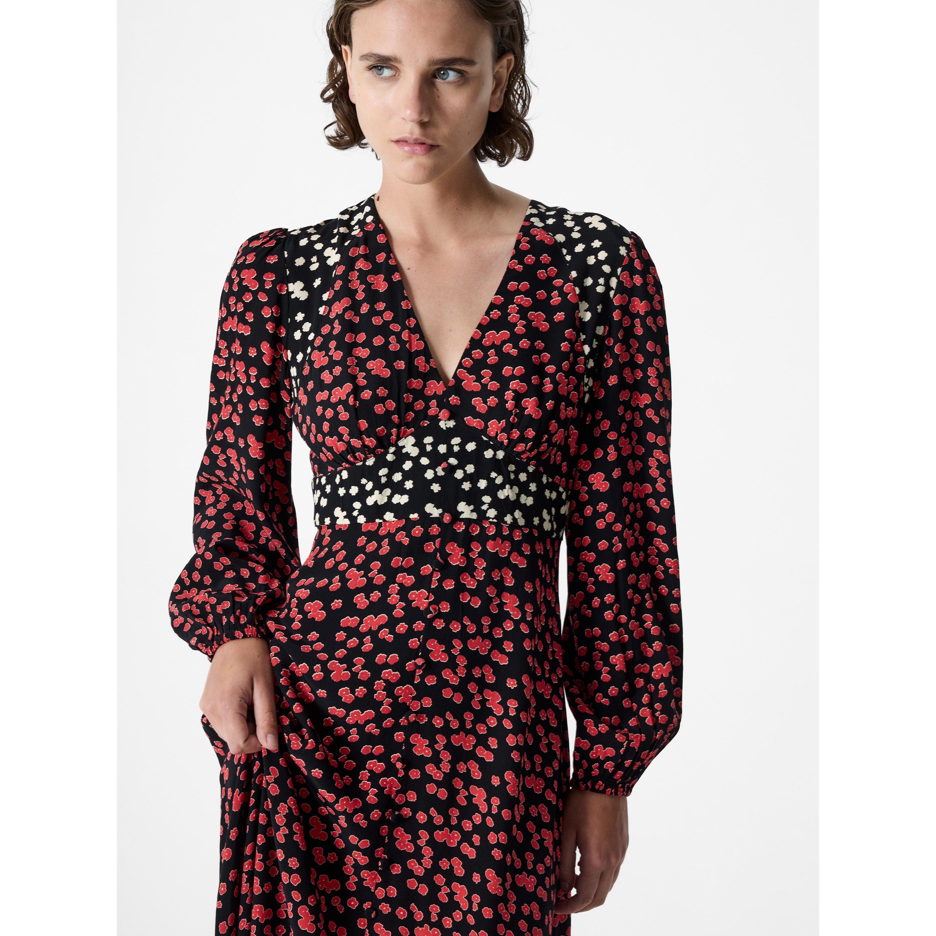 Black - French Connection - Women's Delphine Maxi Dress - 3