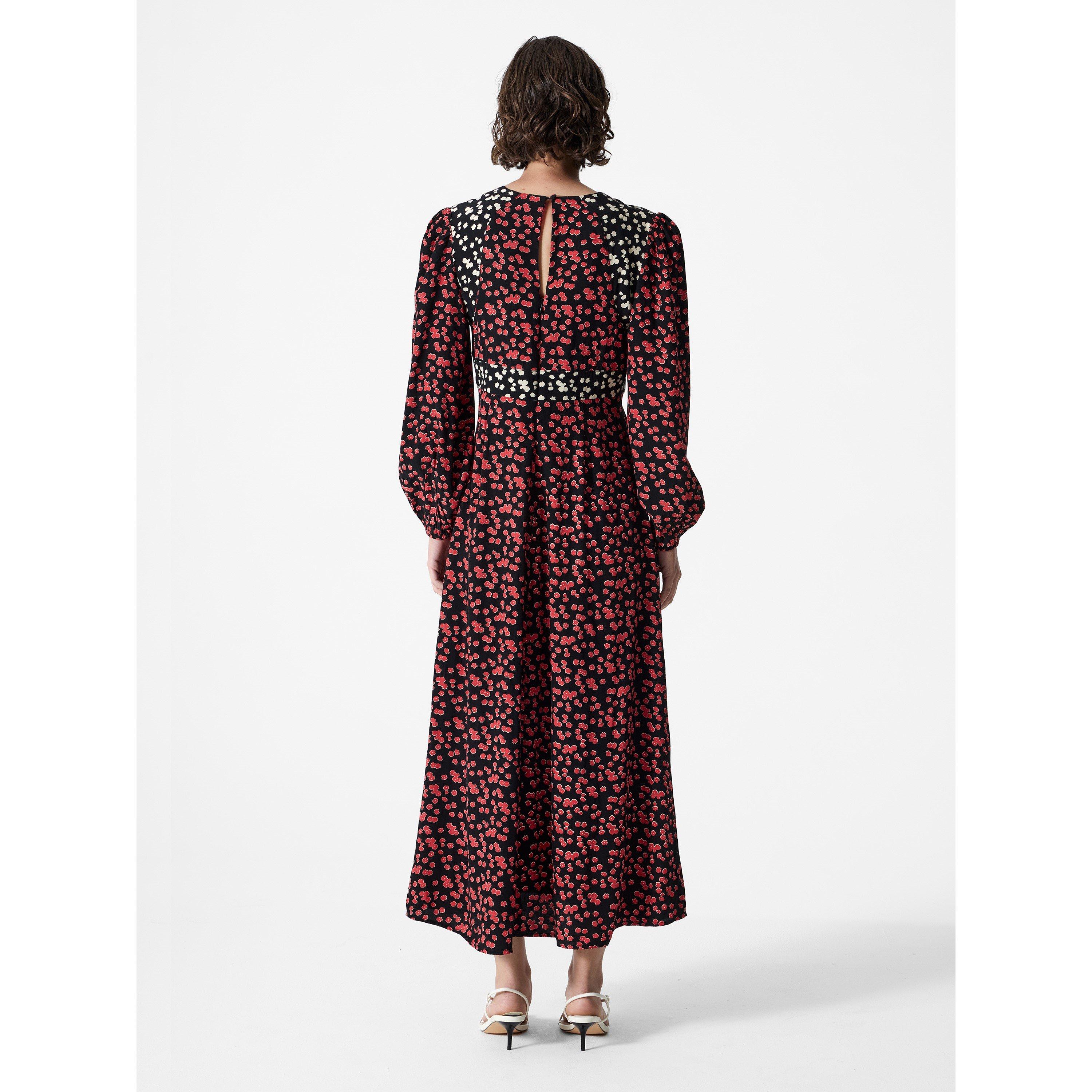 Black - French Connection - Women's Delphine Maxi Dress - 4