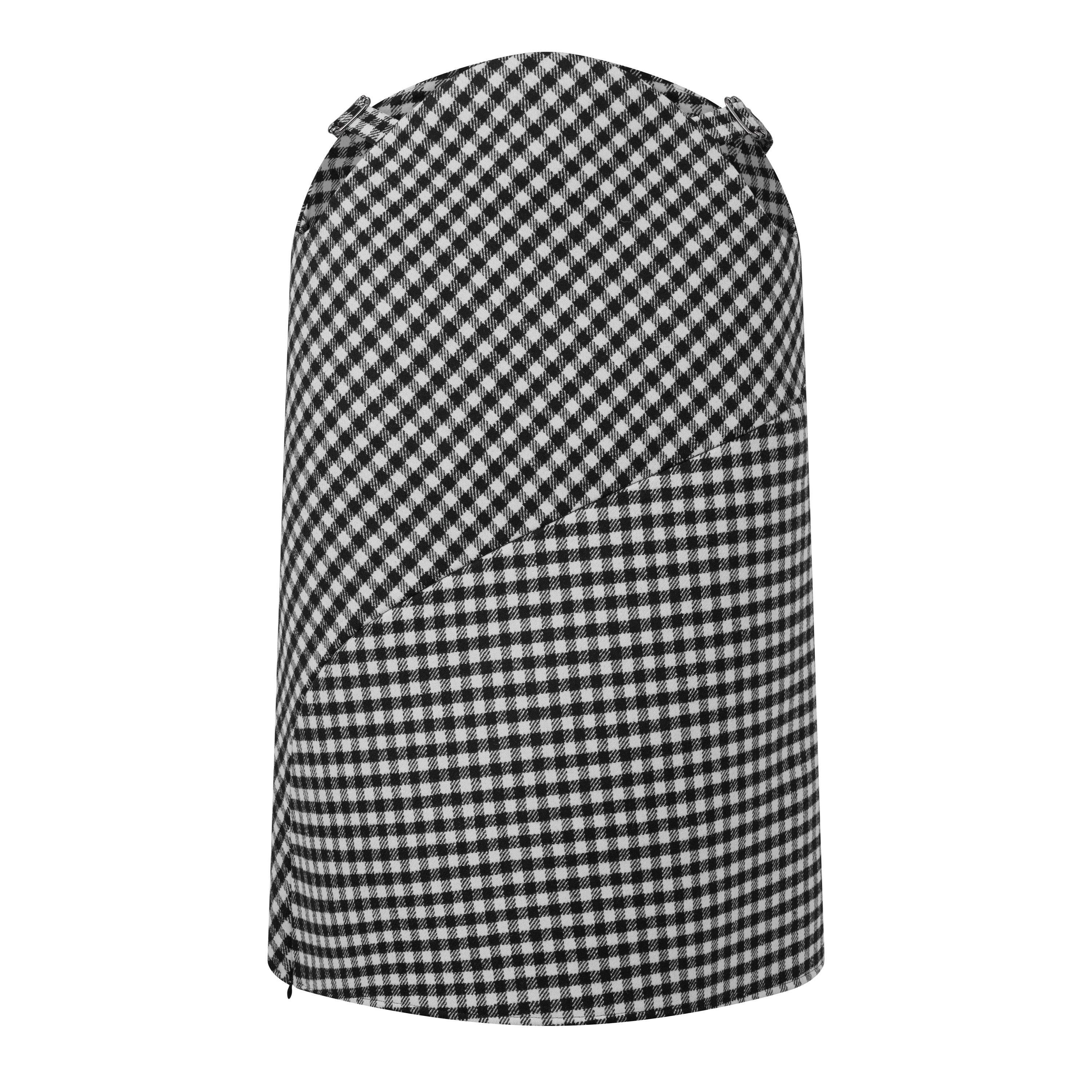 Black/White - Jean Paul Gaultier - JPG Zp Opening Skirt Ld64 - 1