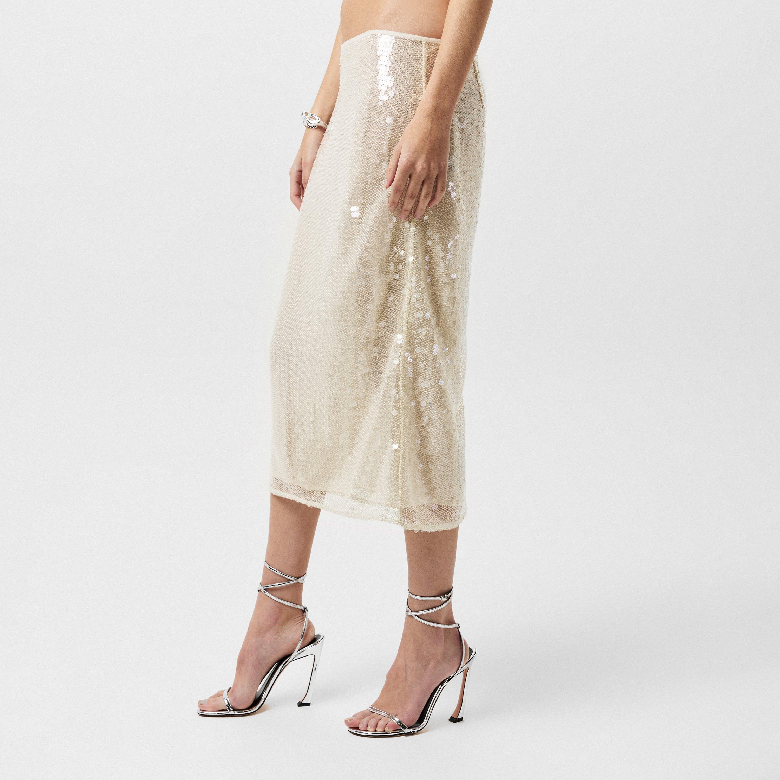 Stella McCartney Sequinned Midi Skirt