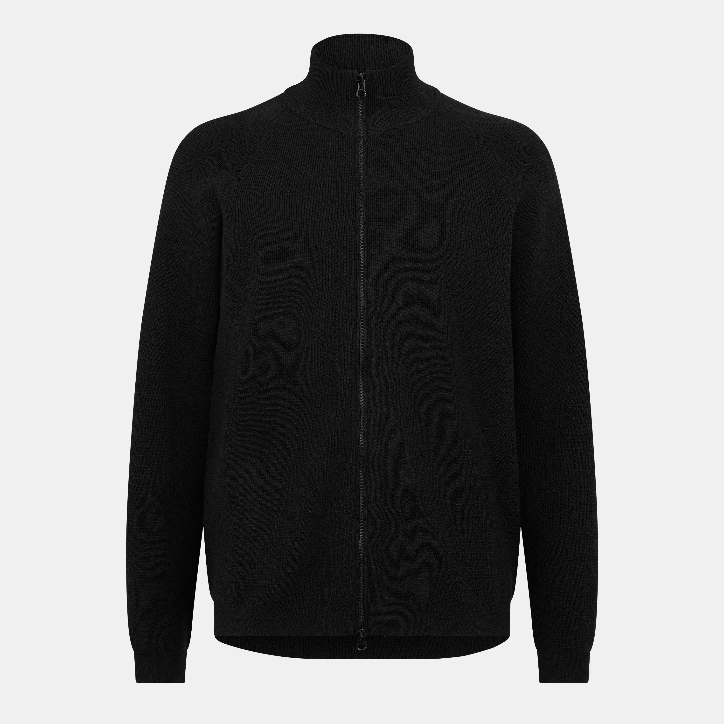 Black 999 - CP Company Metropolis - Men's Zip-Through Knitted Top - 1