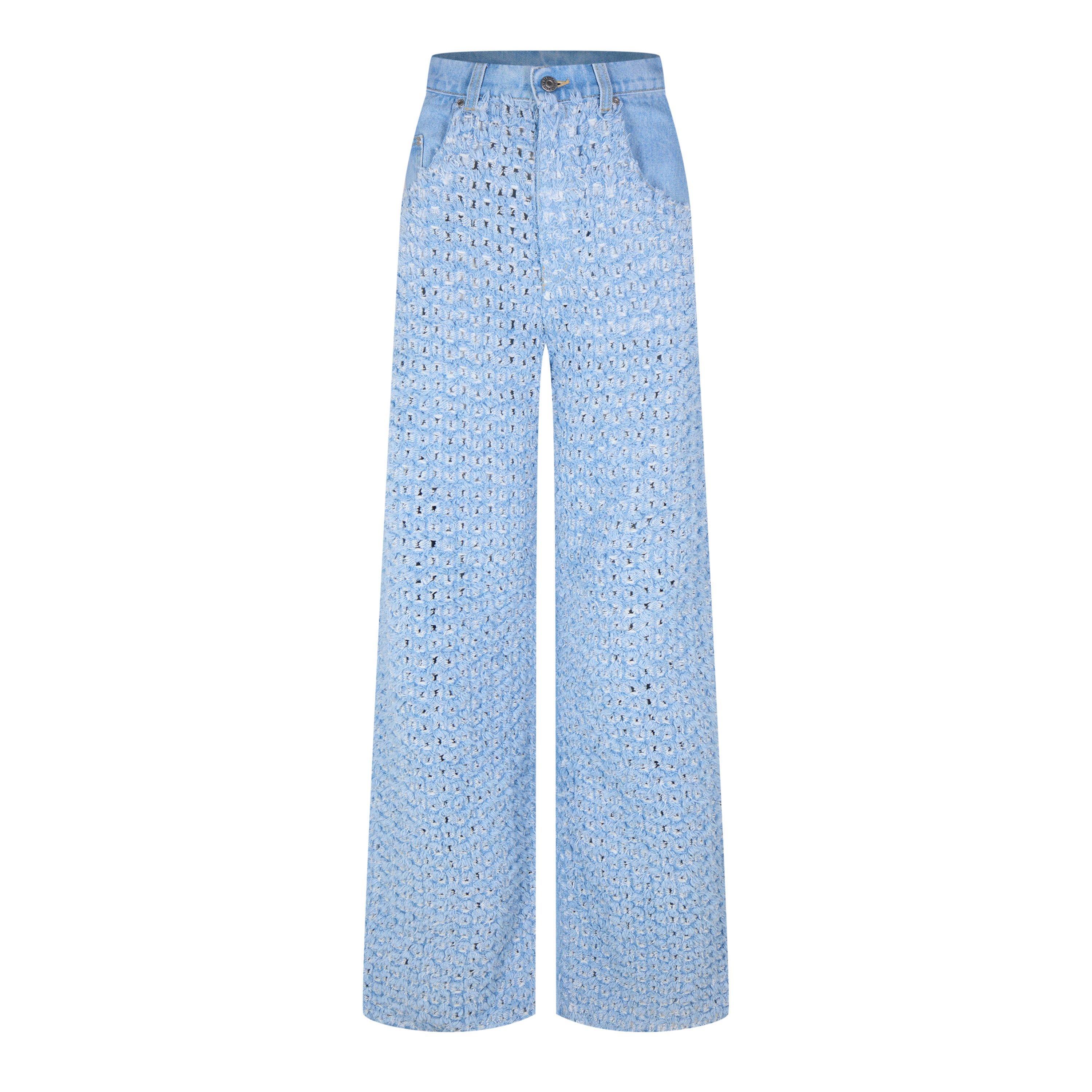 Denim 4125 - Stella McCartney - Women's Boucle Wide Leg Jeans - 1