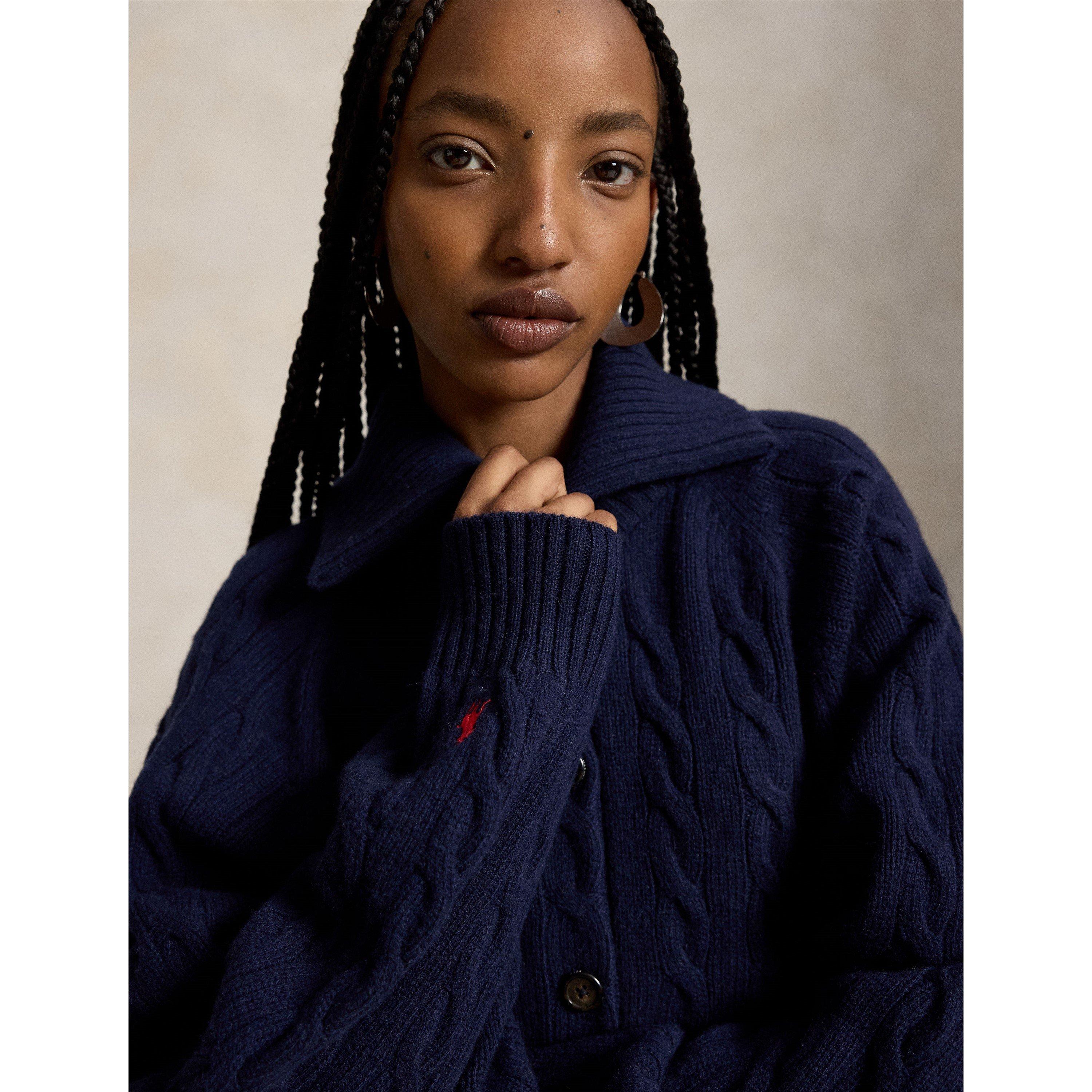 Hunter Navy - Polo Ralph Lauren - Women's Sweater Cardigan - 4