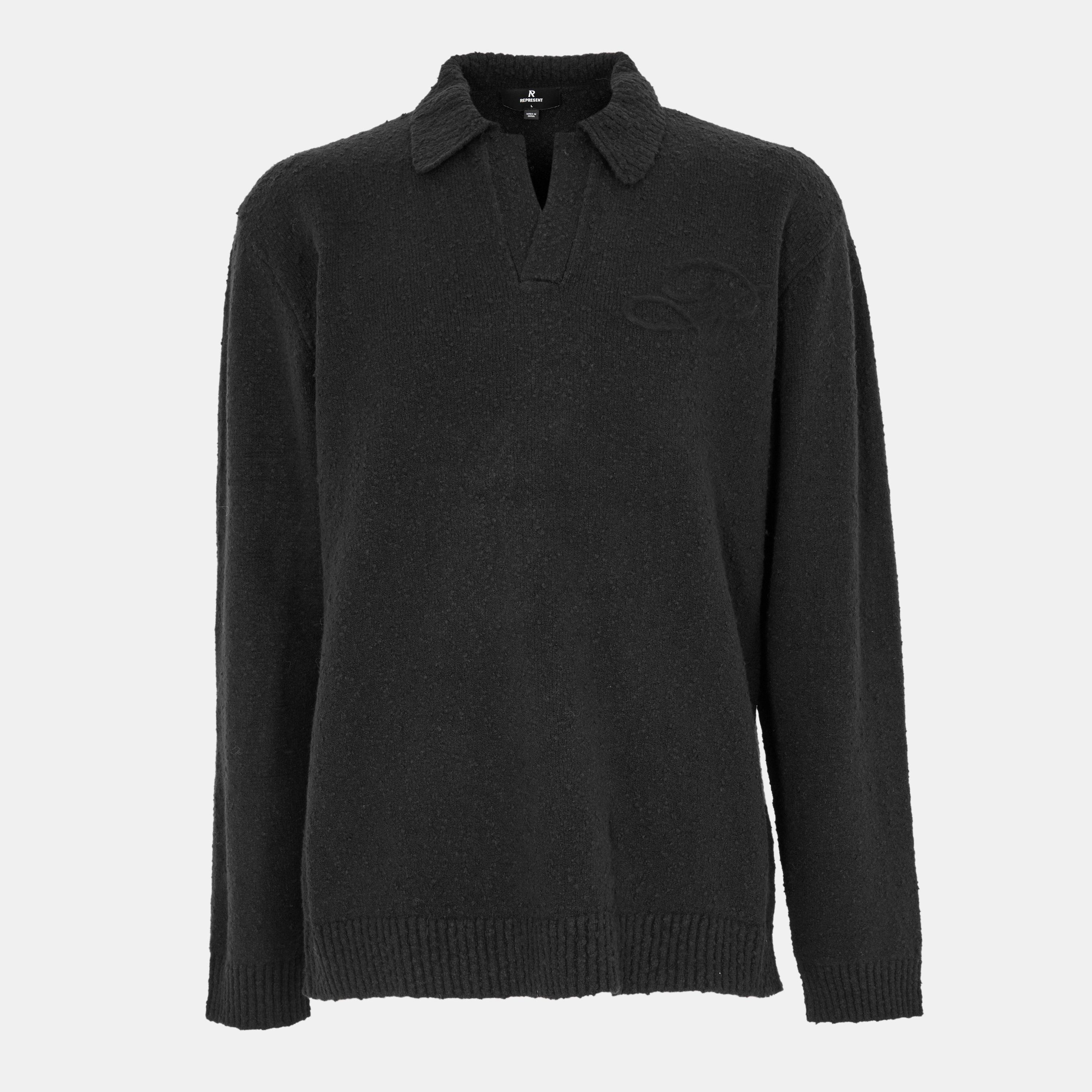 Represent Men's Crew Neck Jumper - Jet Black - L