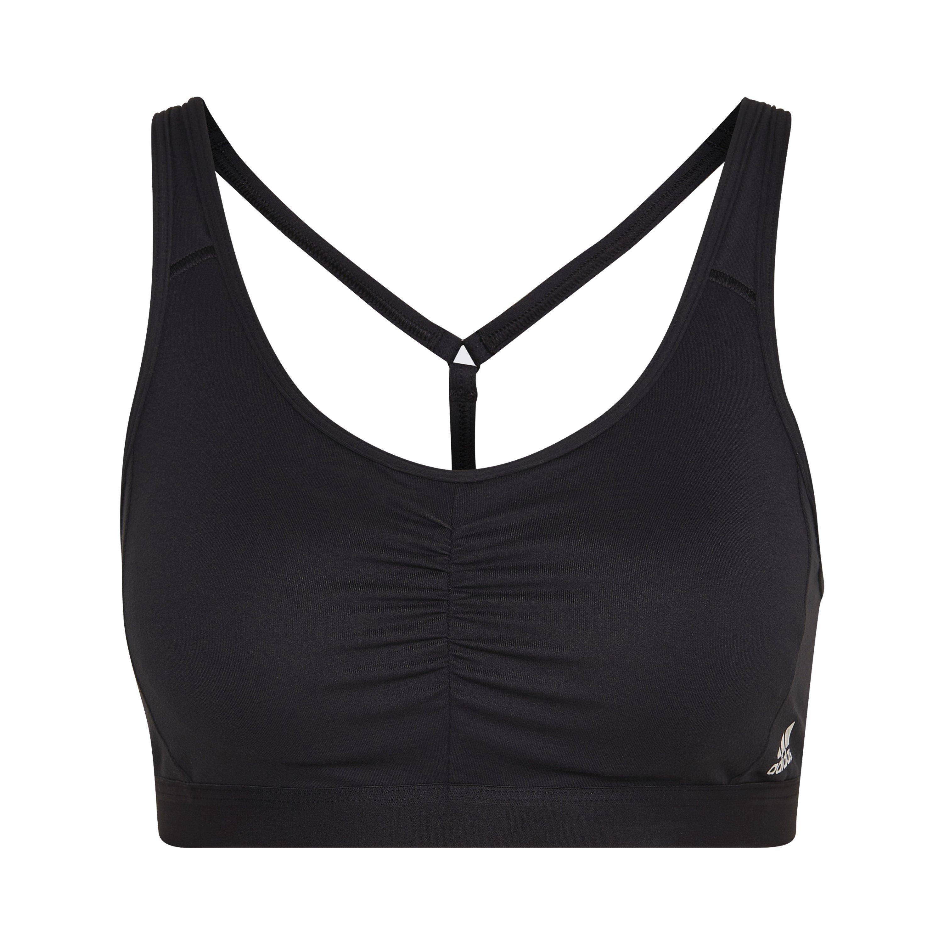Adidas Women's Non Wired Medium Impact Sports Bra - Black - L A-C