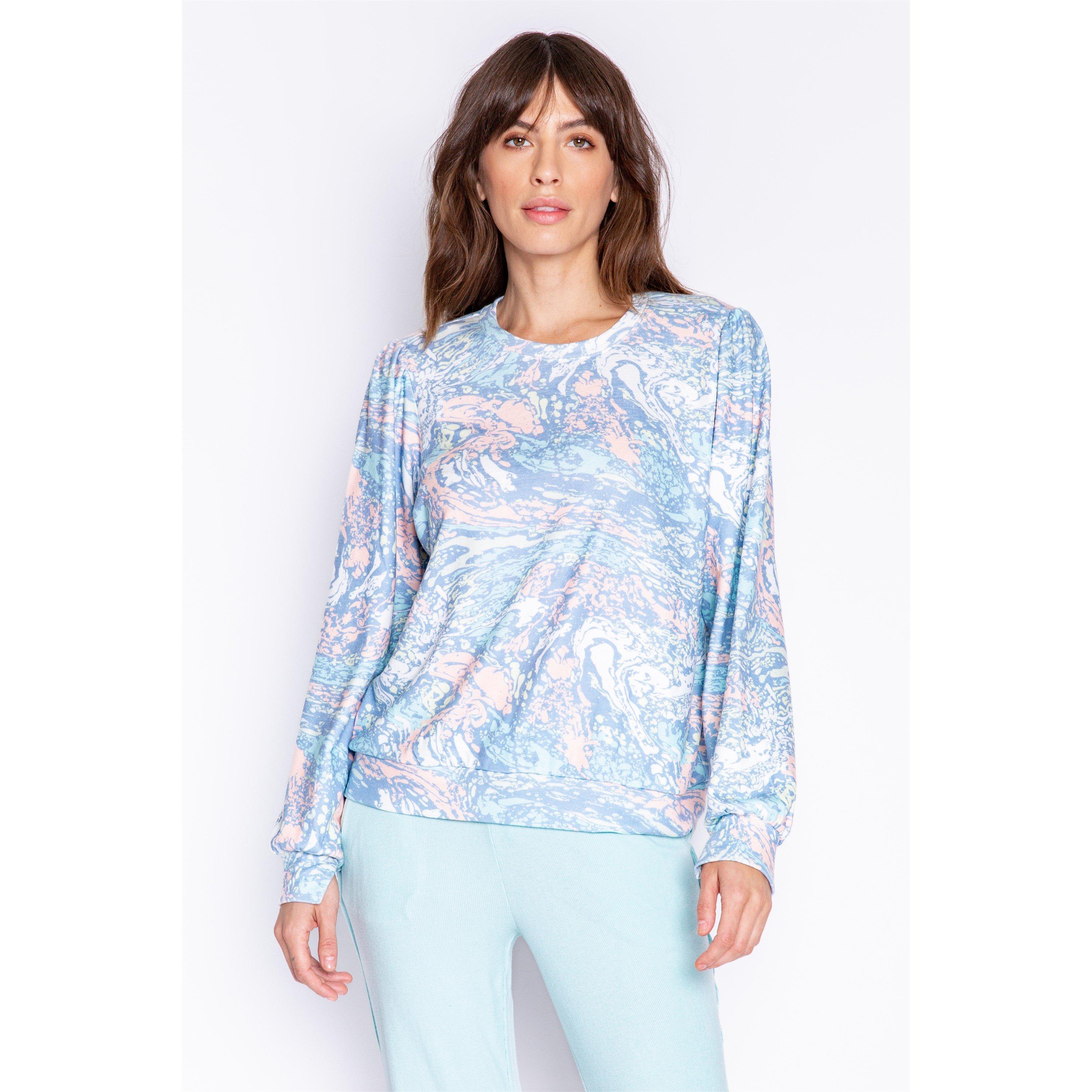 Pj Salvage Women's Pj Salv Tie Die Watercolour Shirt - colour - 14 (L)
