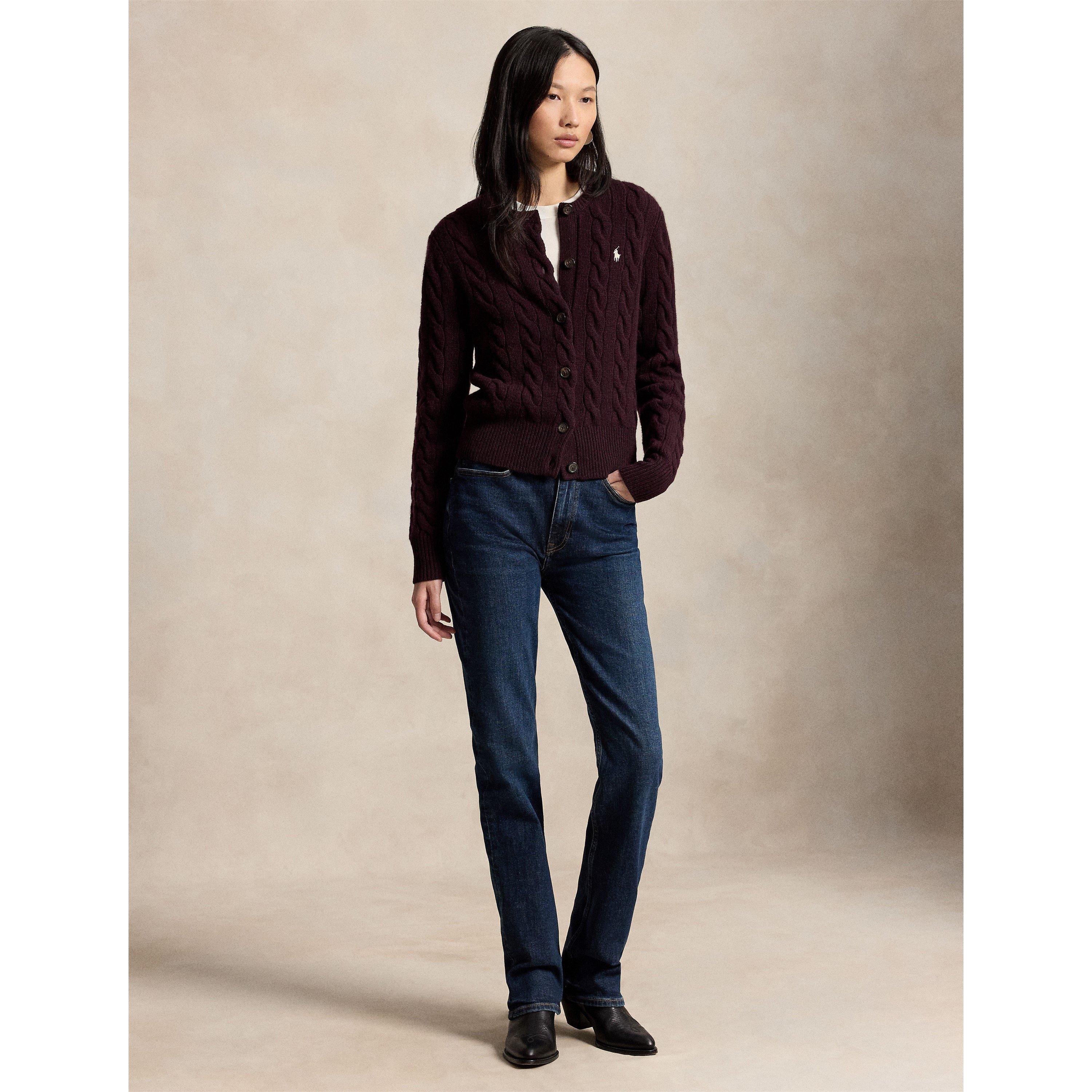Damson Melange - Polo Ralph Lauren - Women's Sweater Cardigan - 5
