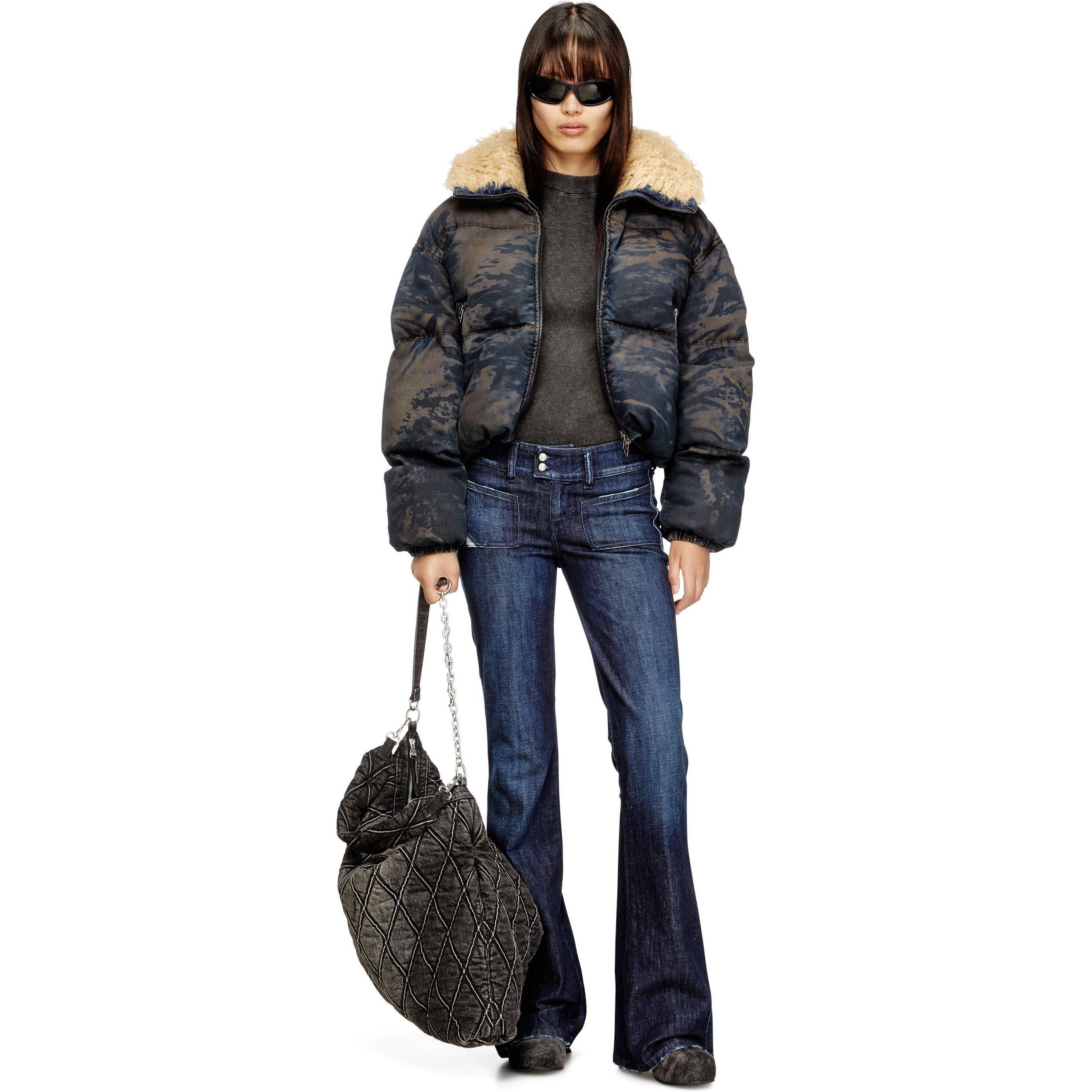 Diesel Jeans | Women's W-AVES-FUR Cotton Oversized-Fit Short
