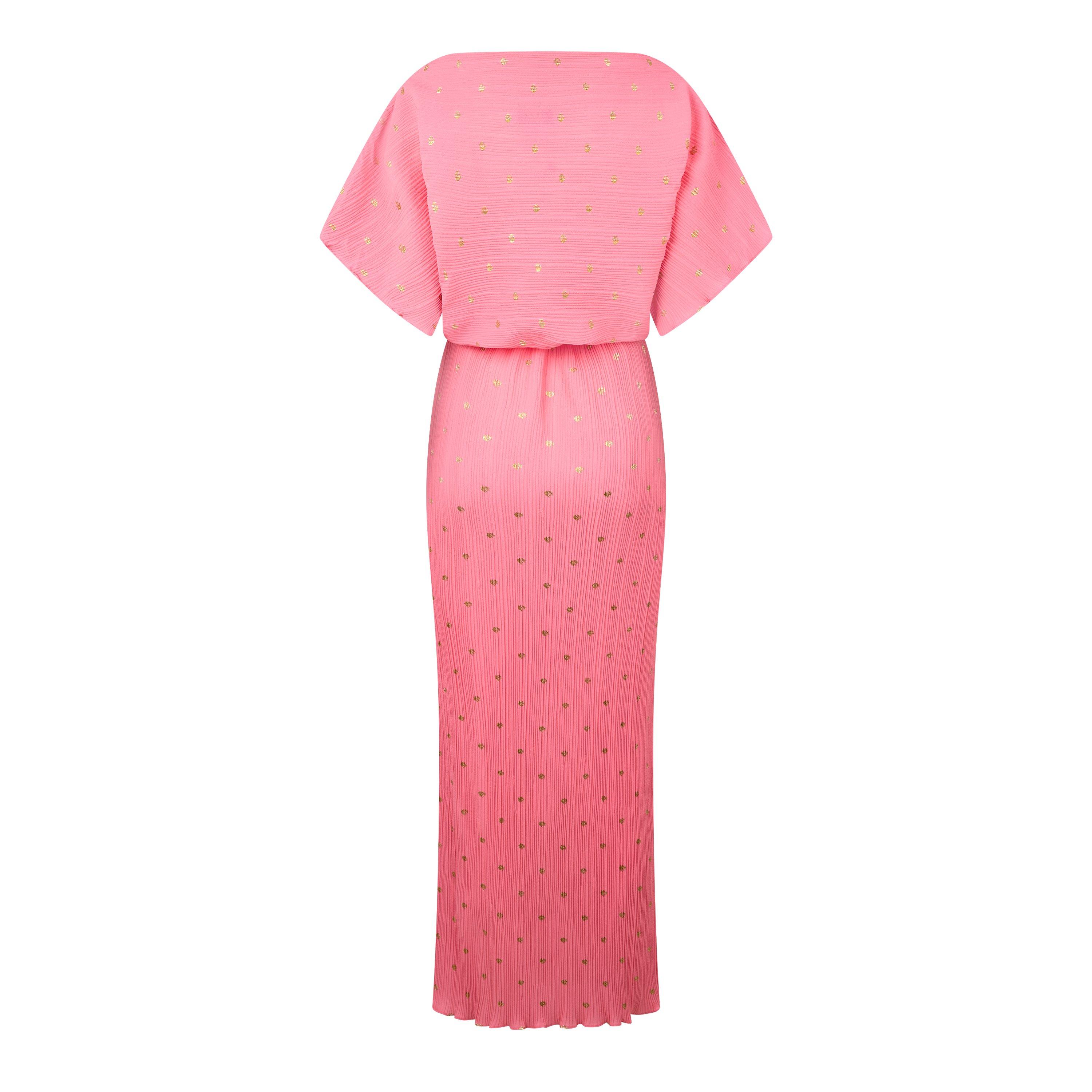 Pink - Never Fully Dressed - Womens Tilly Plisse Maxi Dress - 2