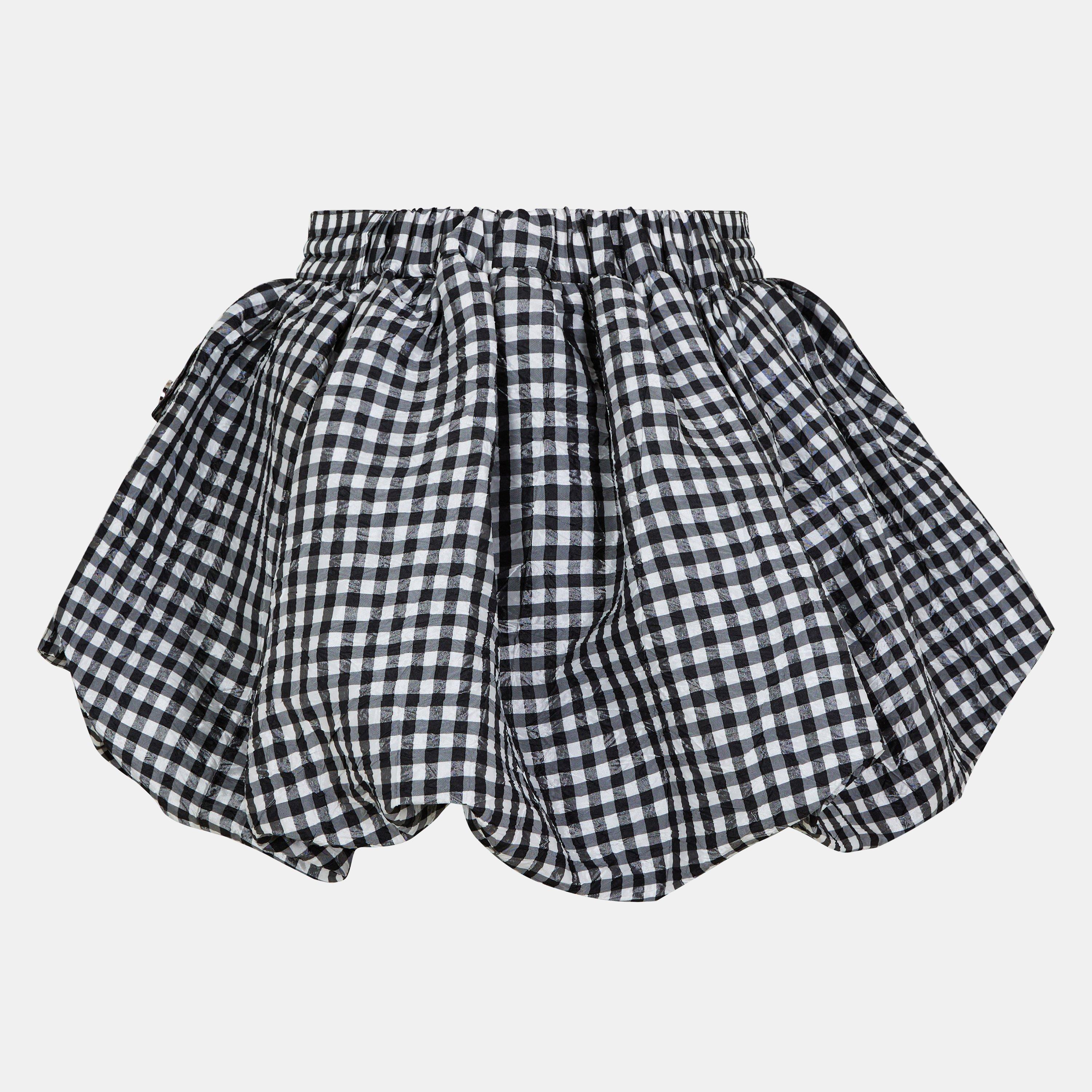 Black - Ganni - Women's Bubble Balloon Skirt - 2