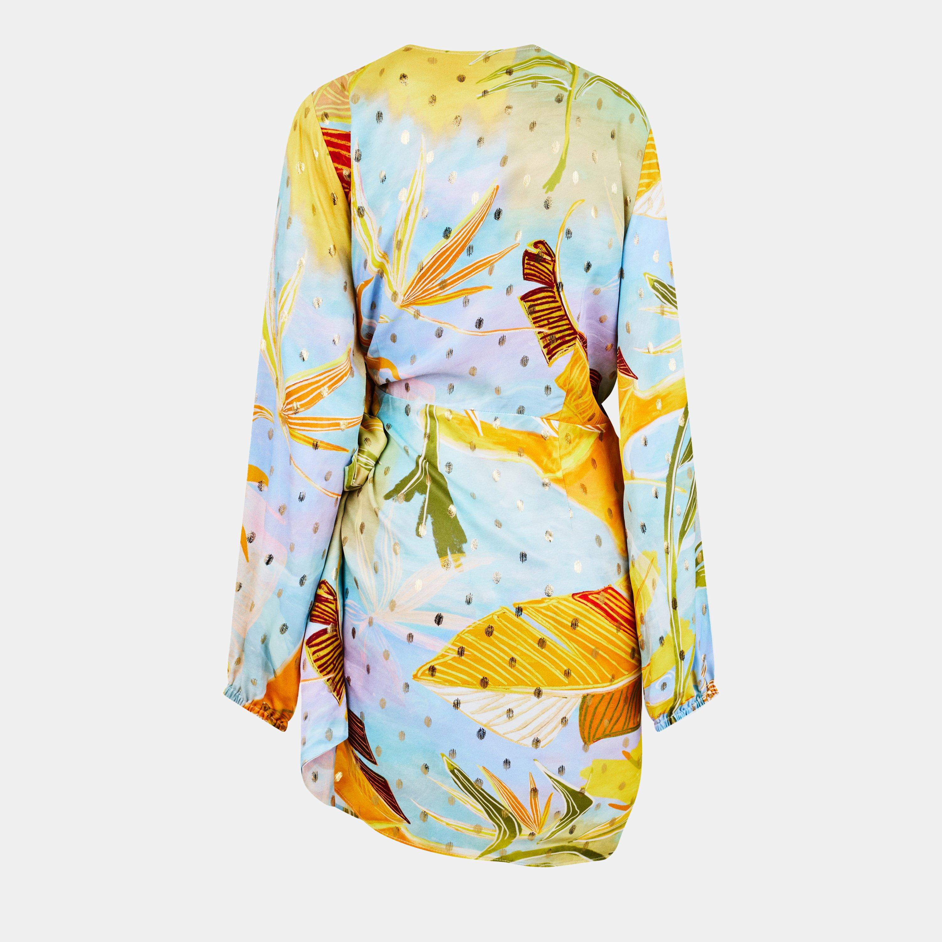 Blue - Never Fully Dressed - Women's Sky Vienna Wrap Dress - 2