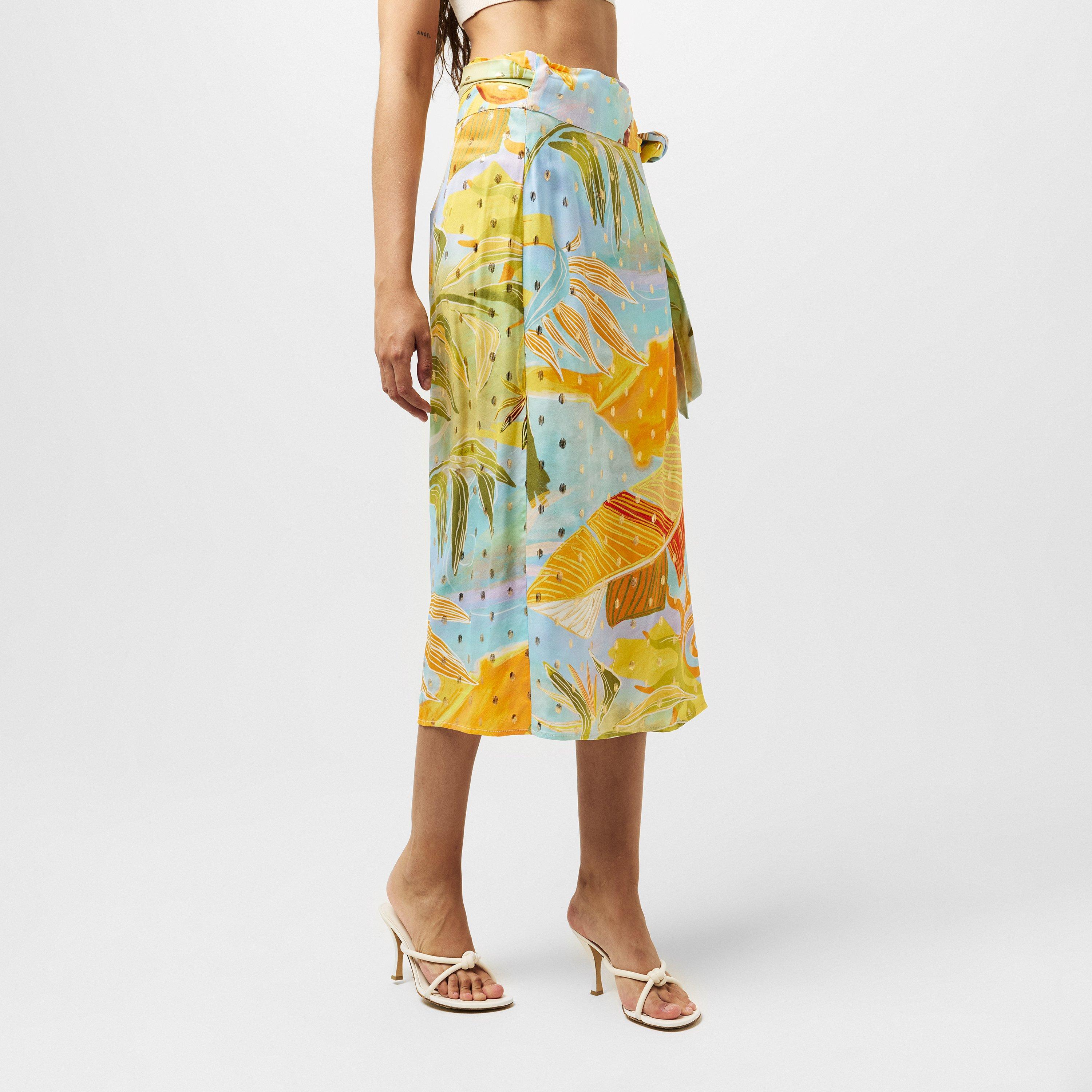 Blue - Never Fully Dressed - Women's Sky Jaspre Wrap Skirt - 3