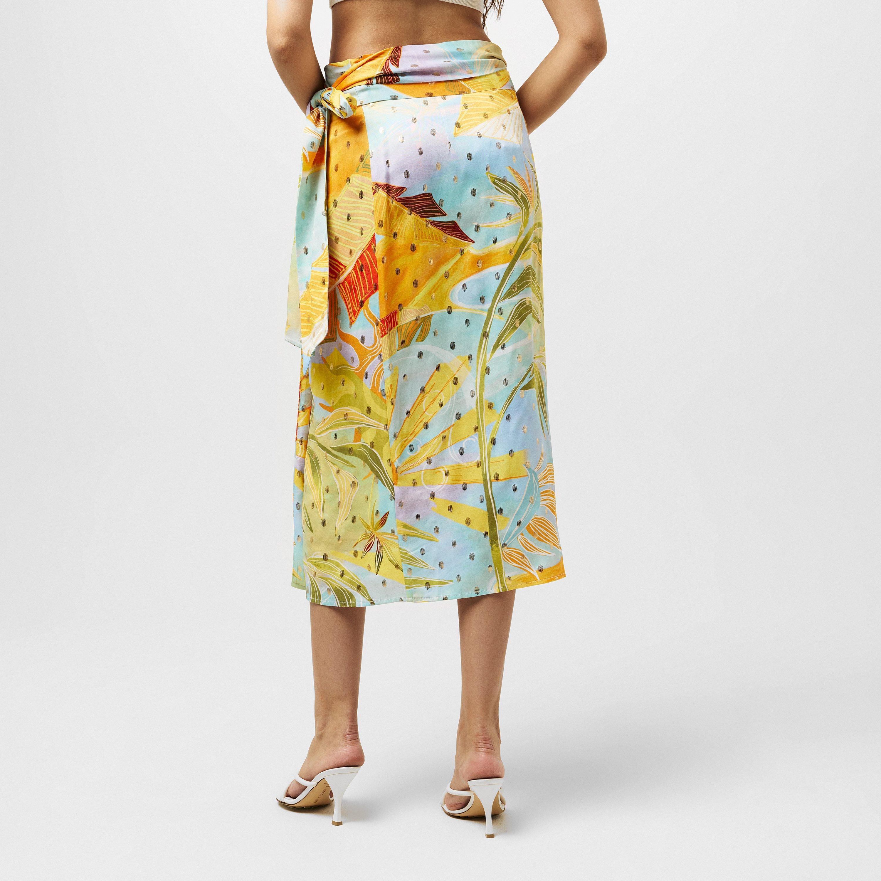 Blue - Never Fully Dressed - Women's Sky Jaspre Wrap Skirt - 4