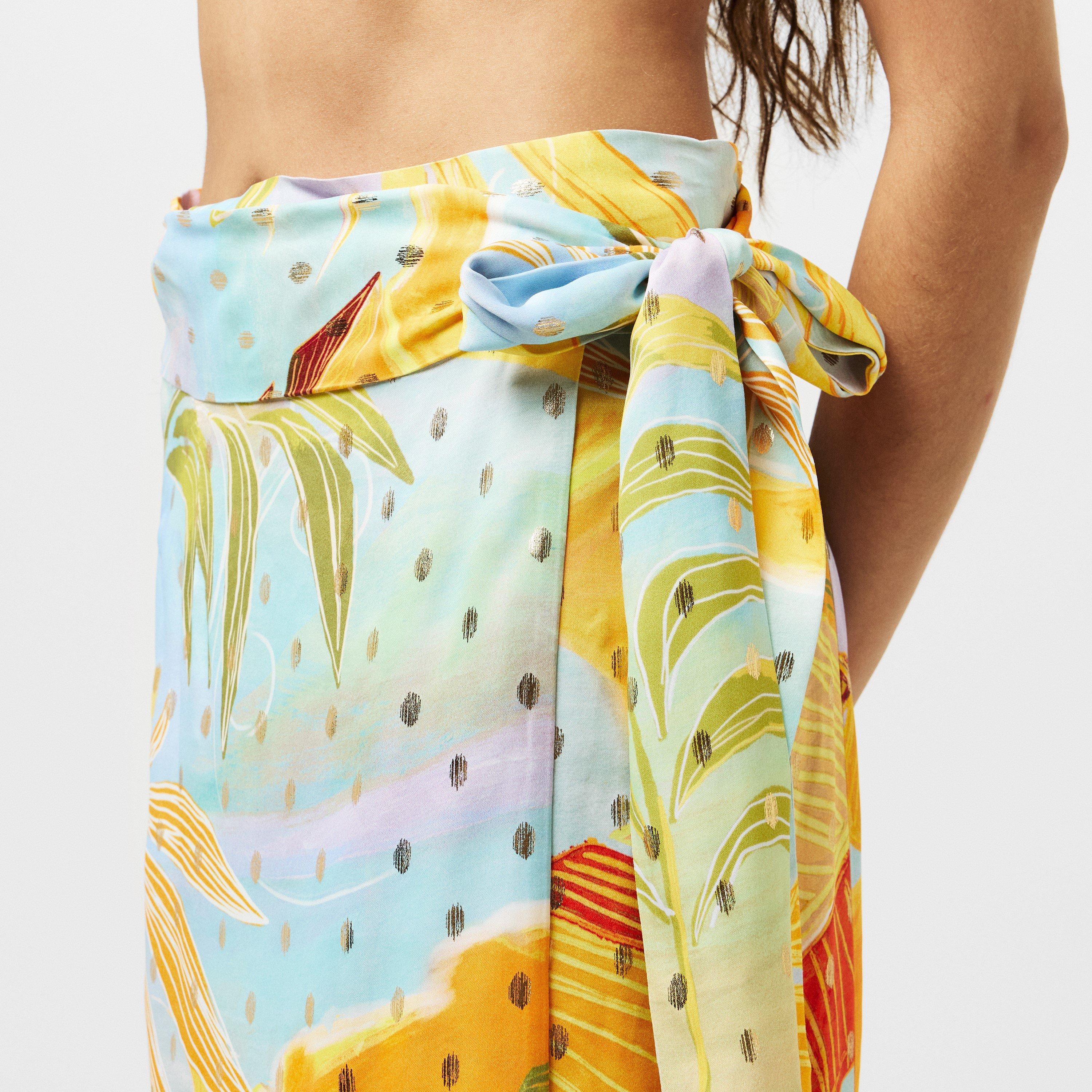 Blue - Never Fully Dressed - Women's Sky Jaspre Wrap Skirt - 5