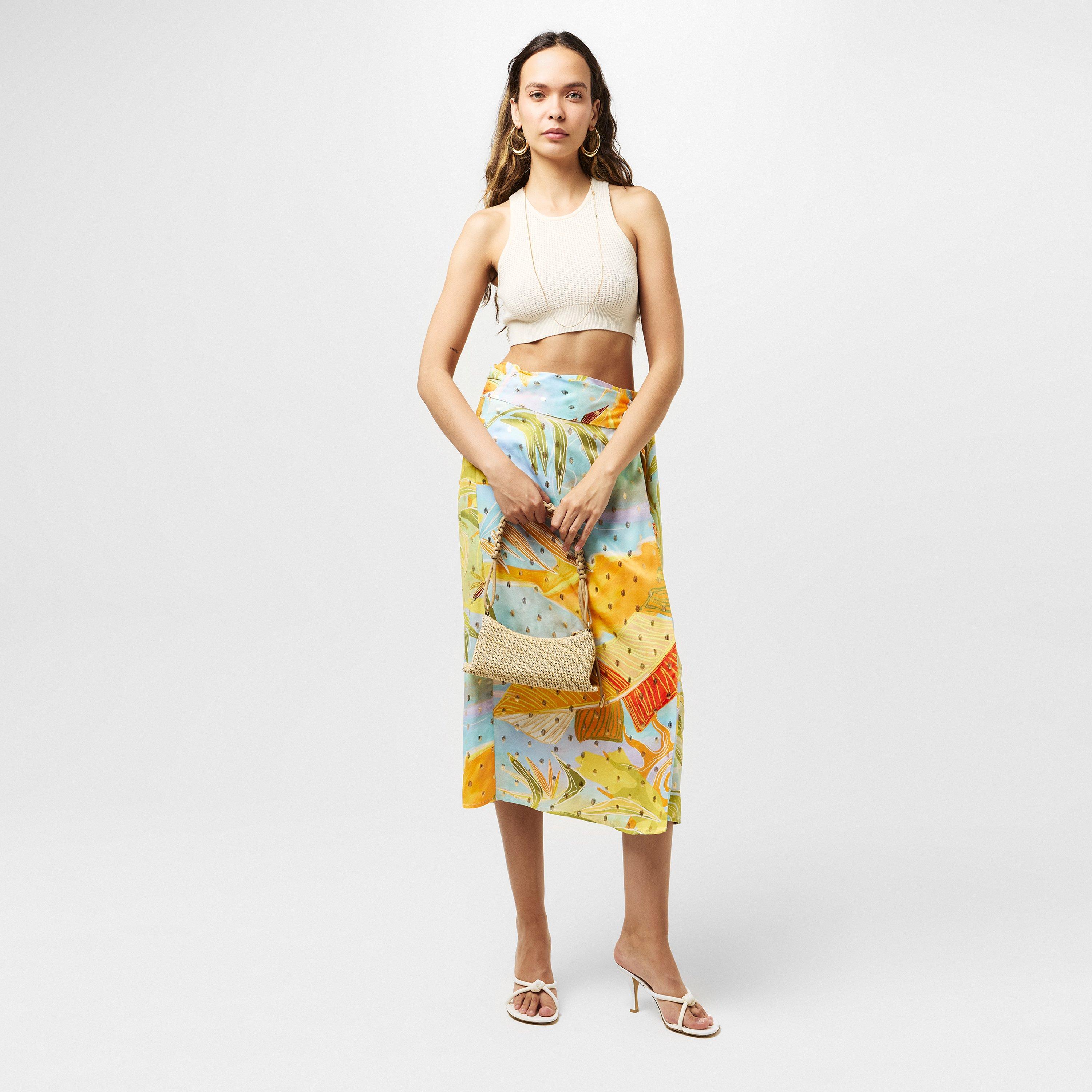 Blue - Never Fully Dressed - Women's Sky Jaspre Wrap Skirt - 6