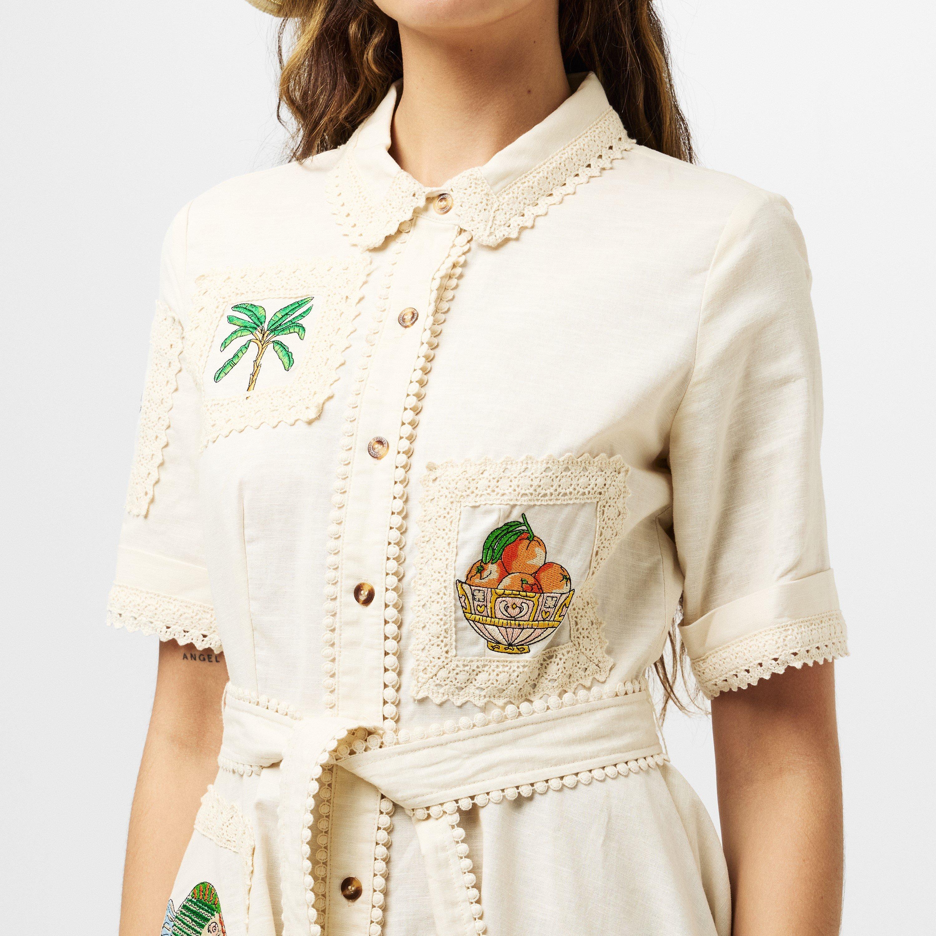 Cream - Never Fully Dressed - Women's Isla Shirt Dress - 5