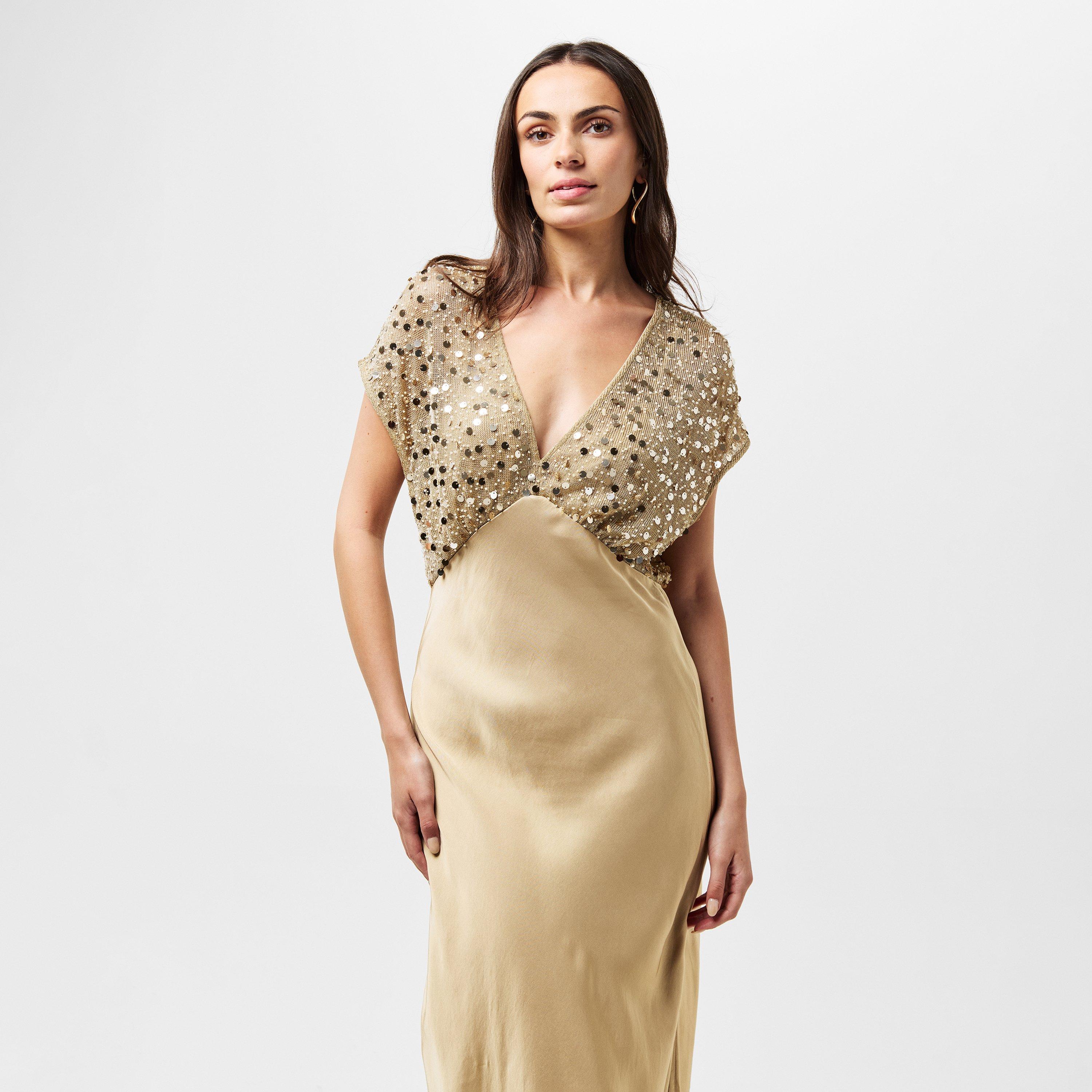 Gold - Never Fully Dressed - Women's Elodie Maxi Dress - 3