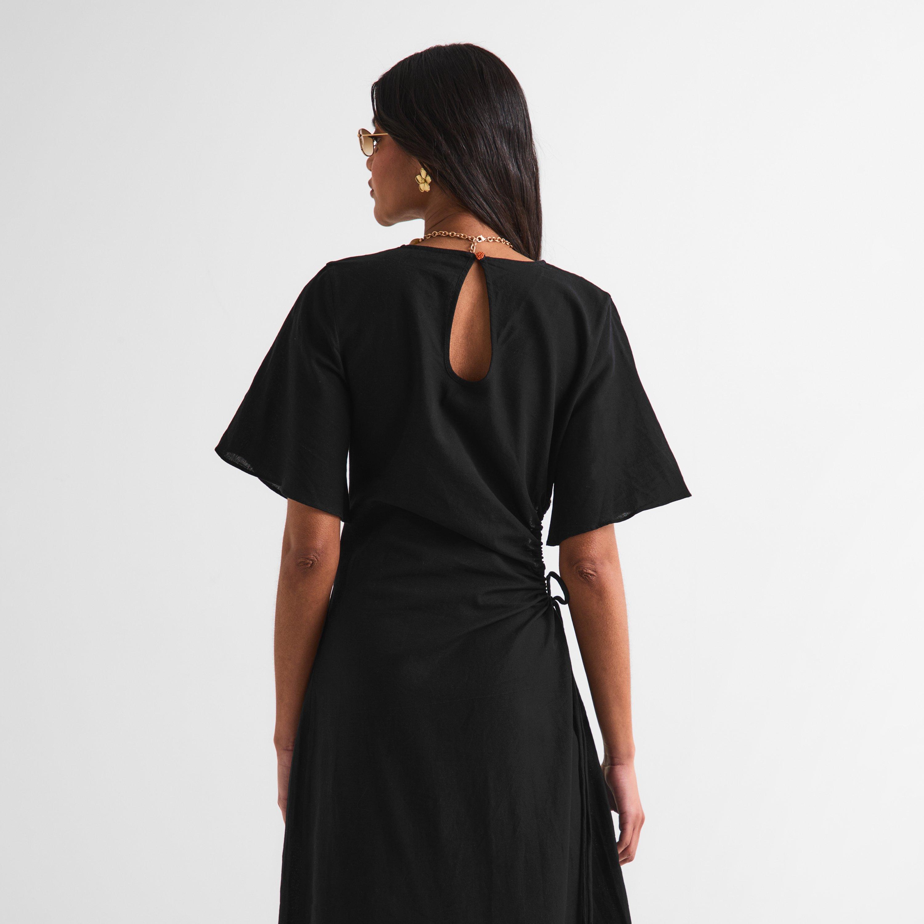 Black - Never Fully Dressed - Women's Palm River Palm Print Maxi Dress - 4