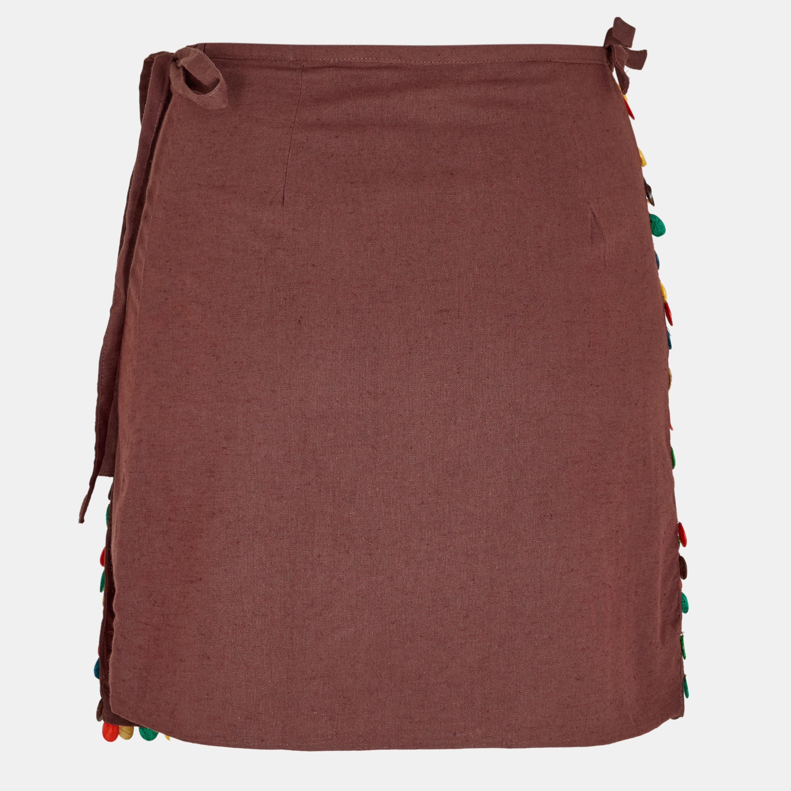 Brown - Never Fully Dressed - Women's Shell Mini Skirt - 2